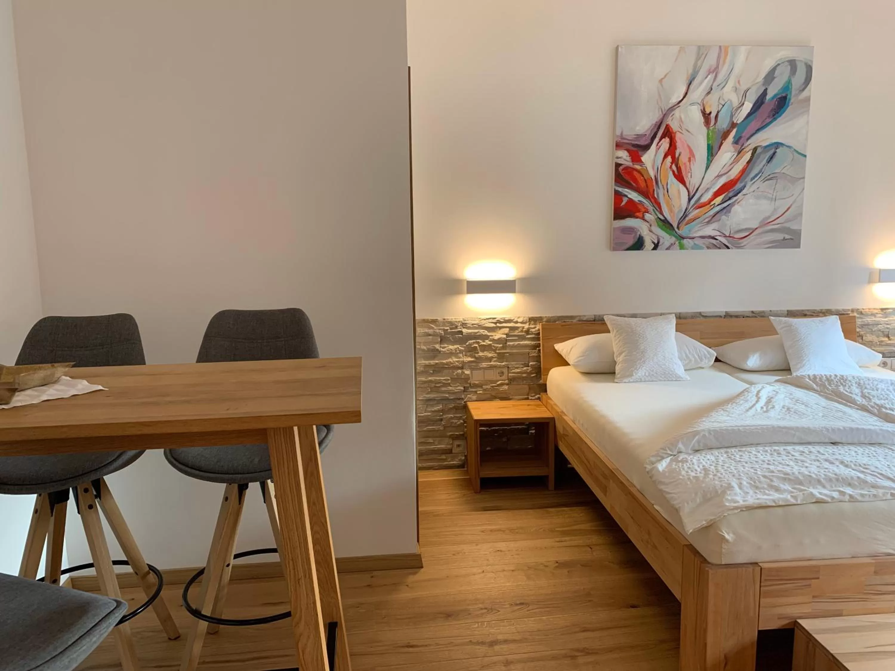 Bed in Landhotel Löwen