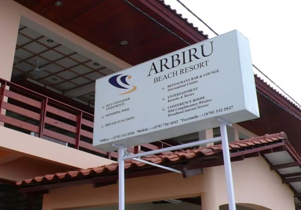 Property logo or sign in Arbiru Beach Resort