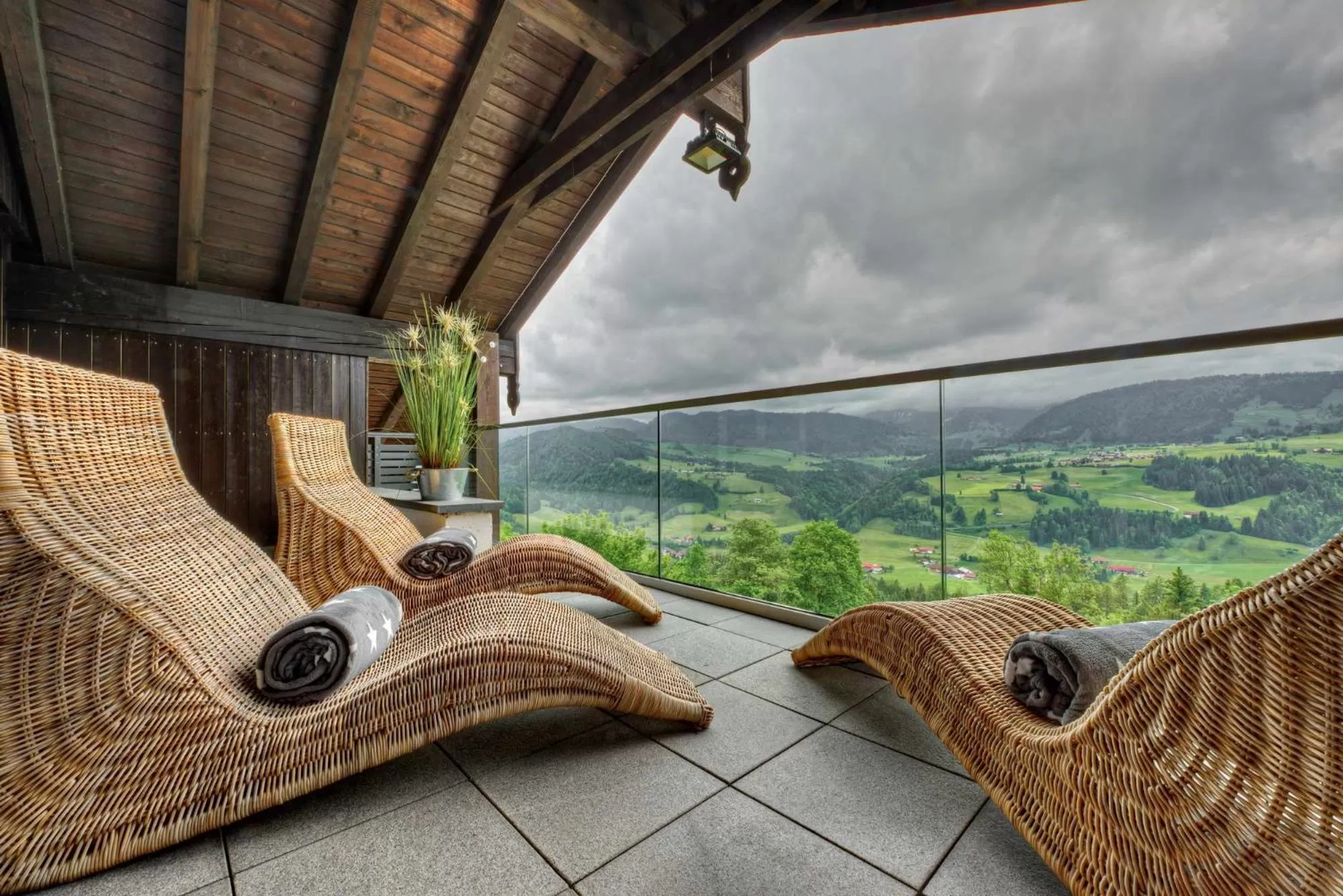 Sauna in Allgäuer Panoramahotel