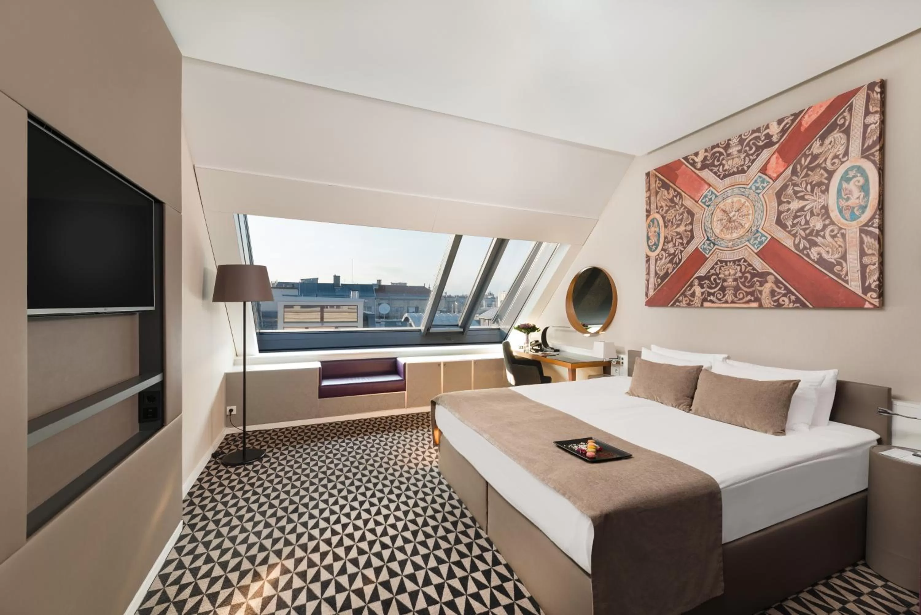 Bedroom, Bed in Hotel Moments Budapest by Continental Group