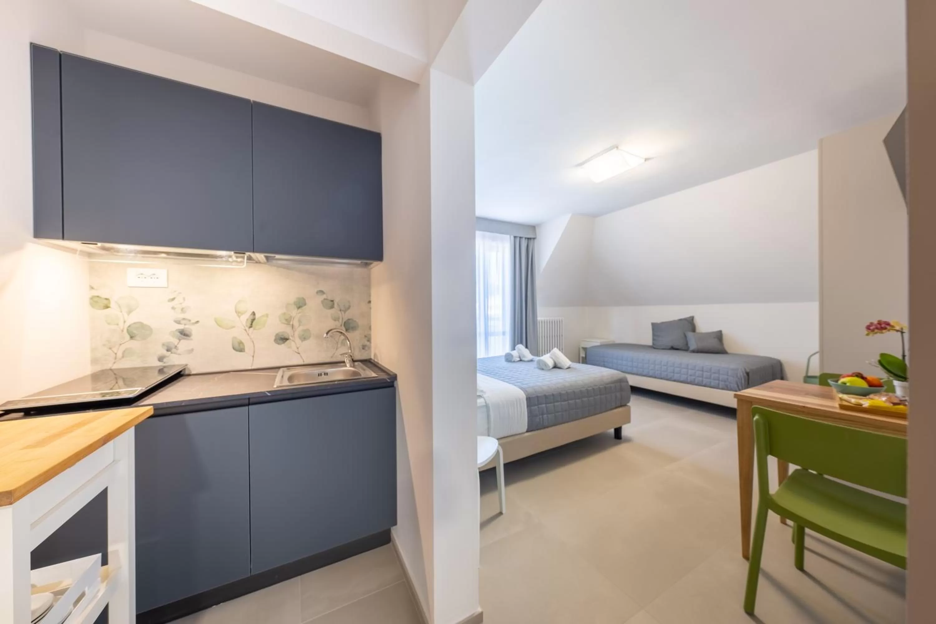 Kitchen or kitchenette, Bed in Dea Suite Room