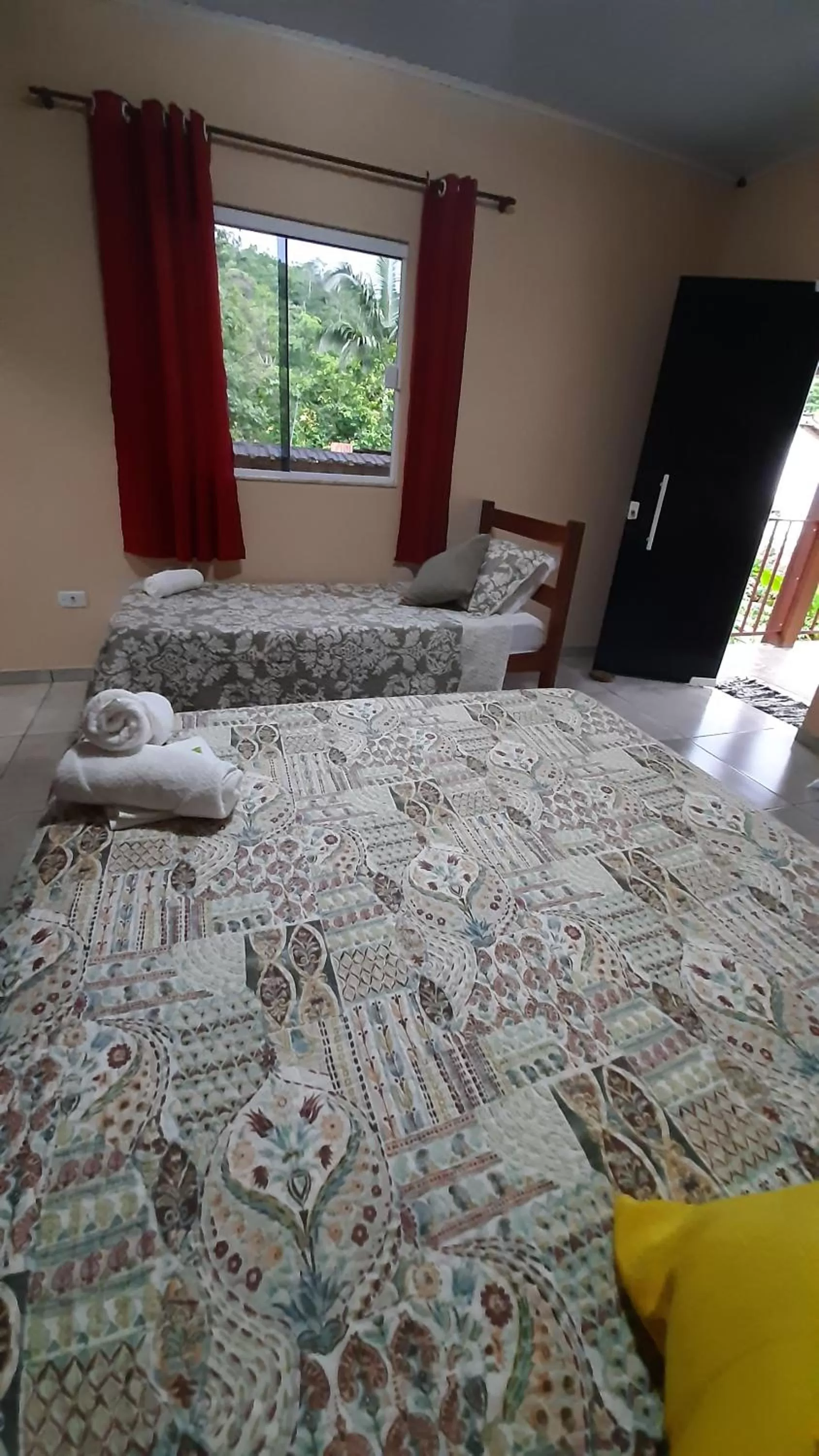 Bed in Pousada Recanto da Lu