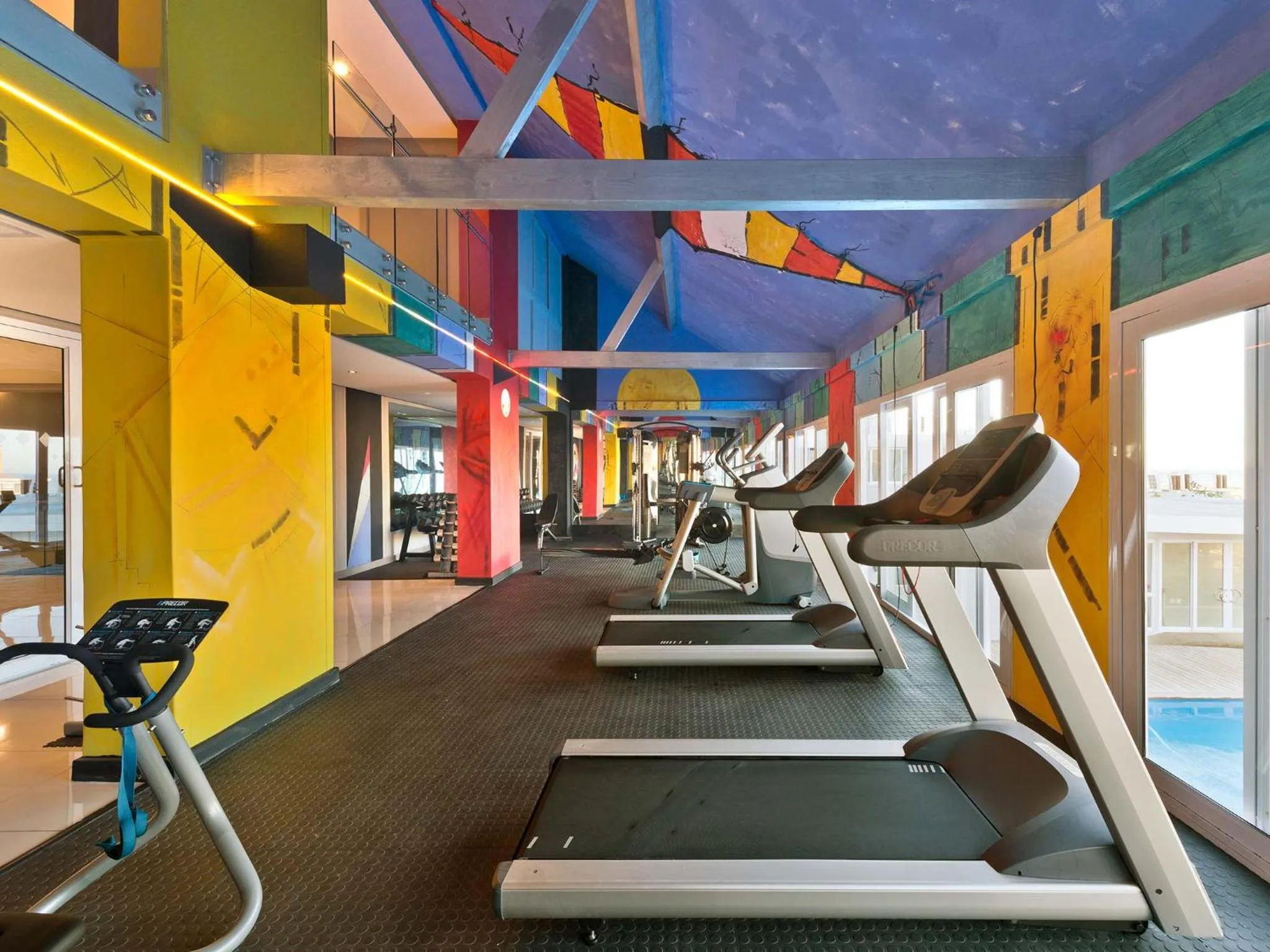 Fitness centre/facilities in Krystal Beach Hotel