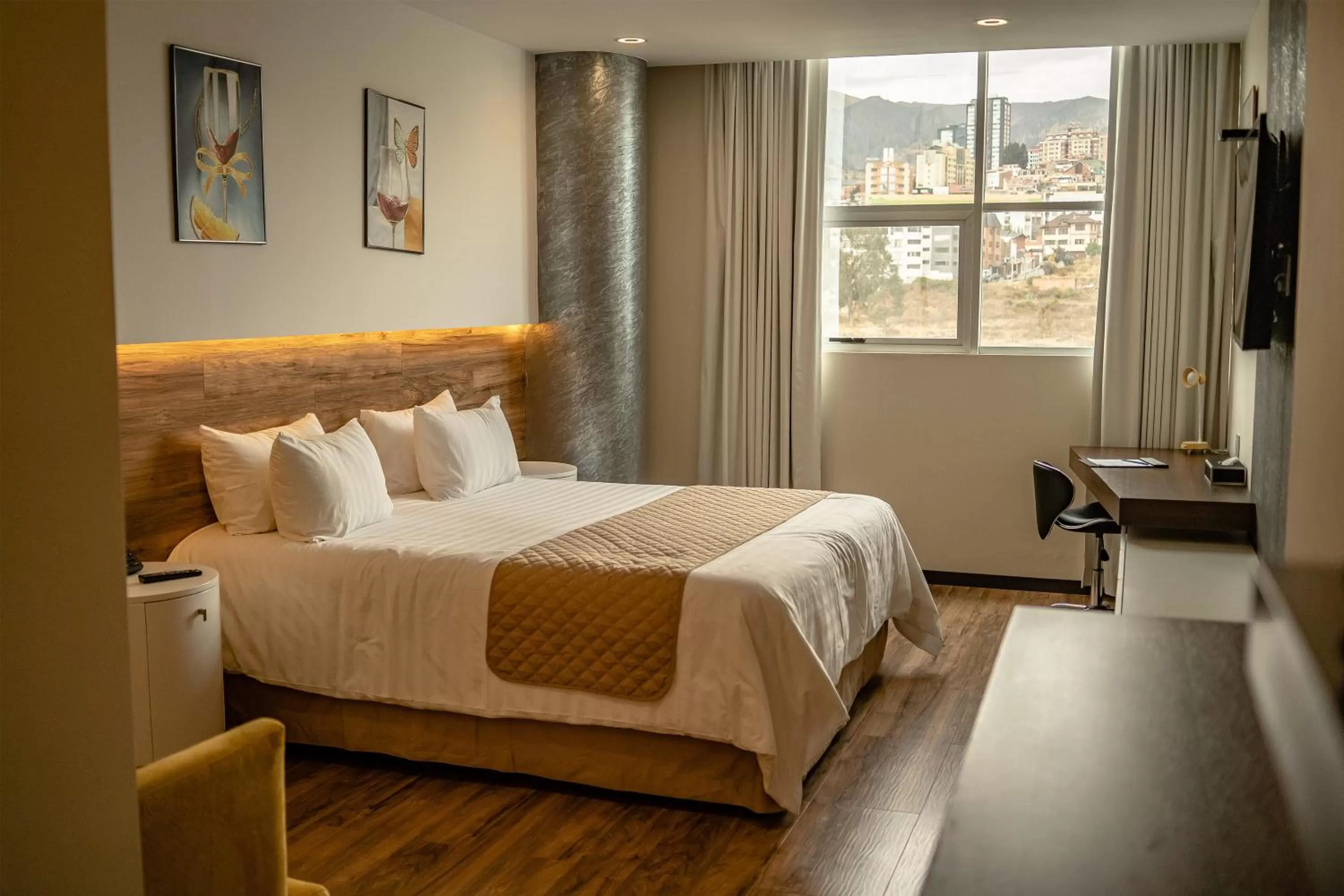 Bedroom, Bed in Hotel La Peonía