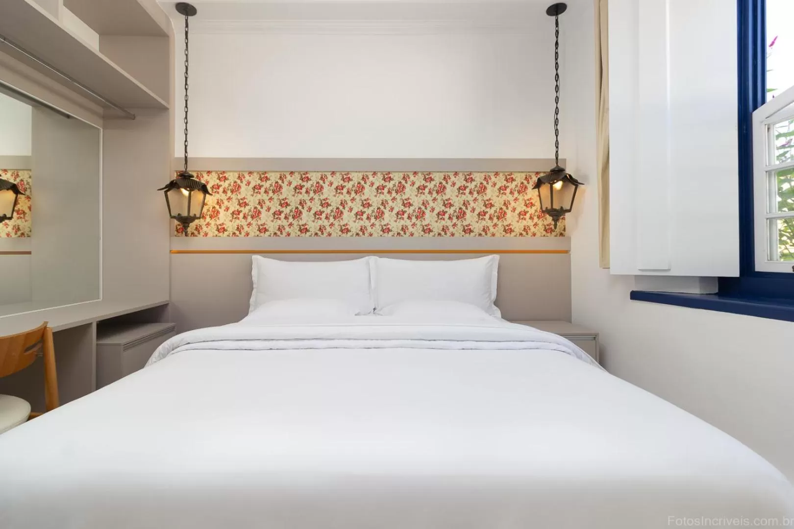 Bed in Pousada Aconchego