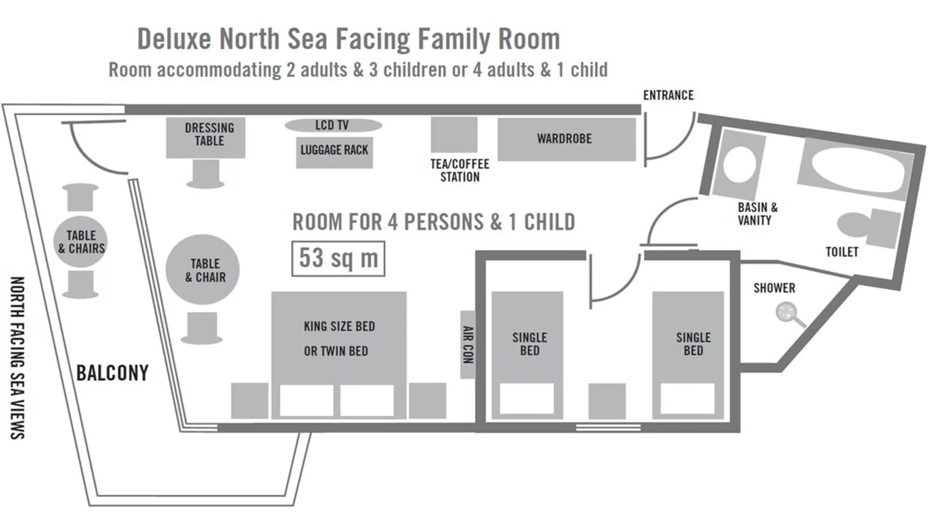 Floor plan in Blue Waters Hotel