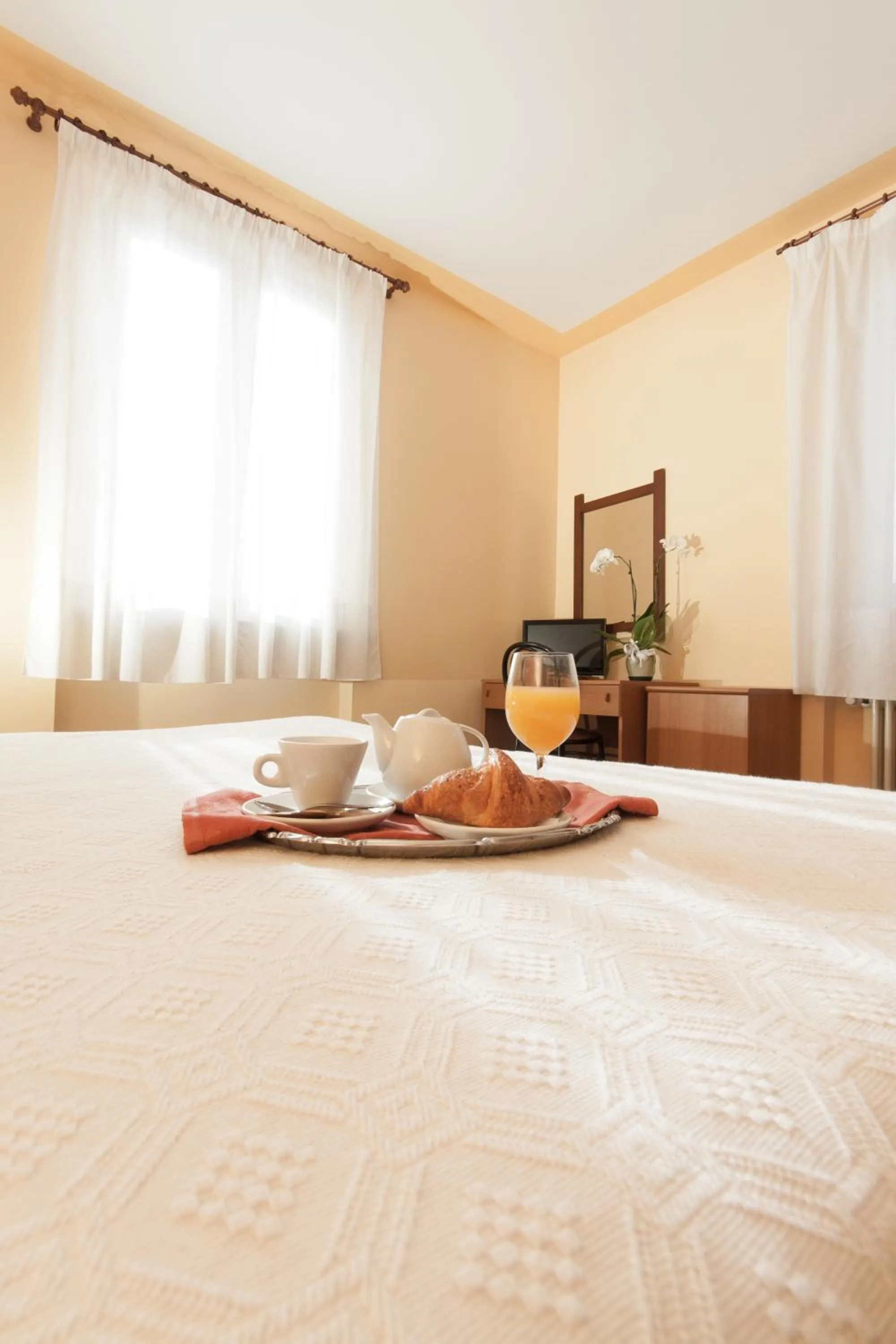 Bed in Hotel San Marco