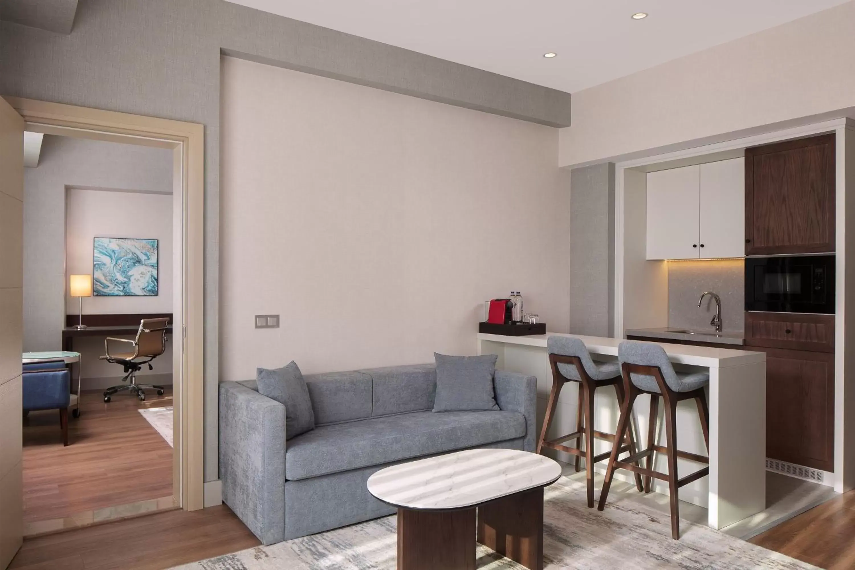 Two-Bedroom Suite with Kitchen and Sofa Bed in Courtyard by Marriott Istanbul West Two-Bedroom Suite with Kitchen and Sofa Bed in Courtyard by Marriott Istanbul West