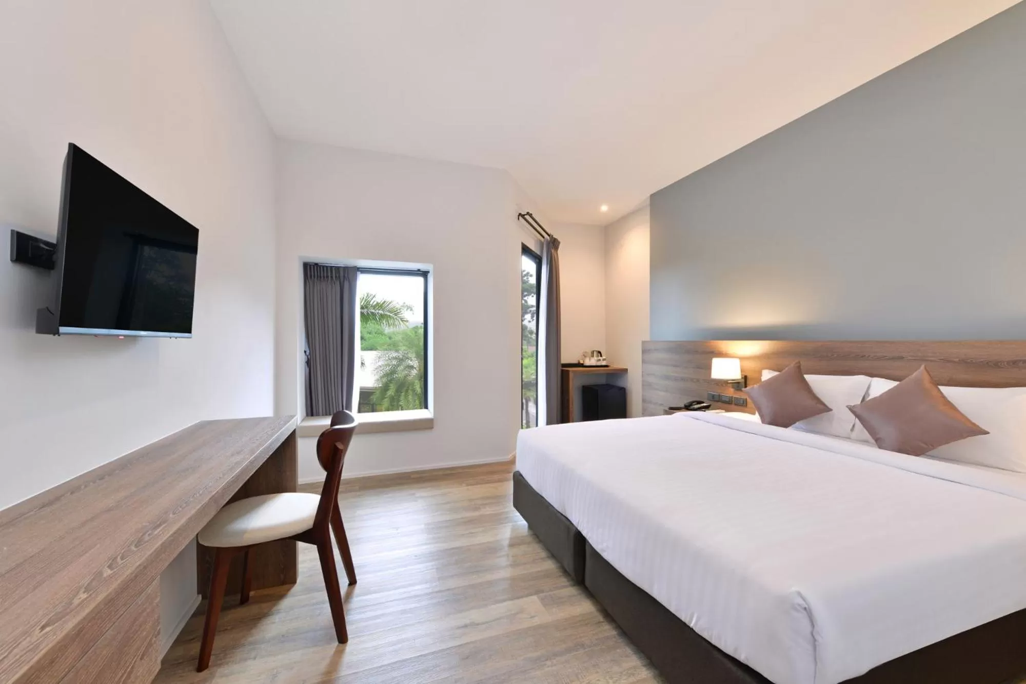 Bed in The Chill at Krabi Hotel