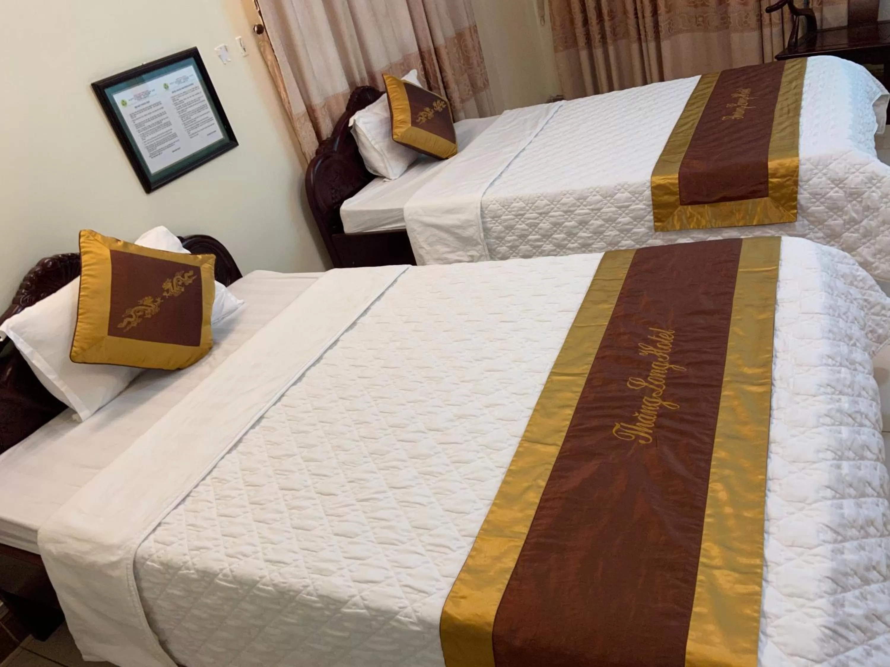 Bed in Thang Long Hotel