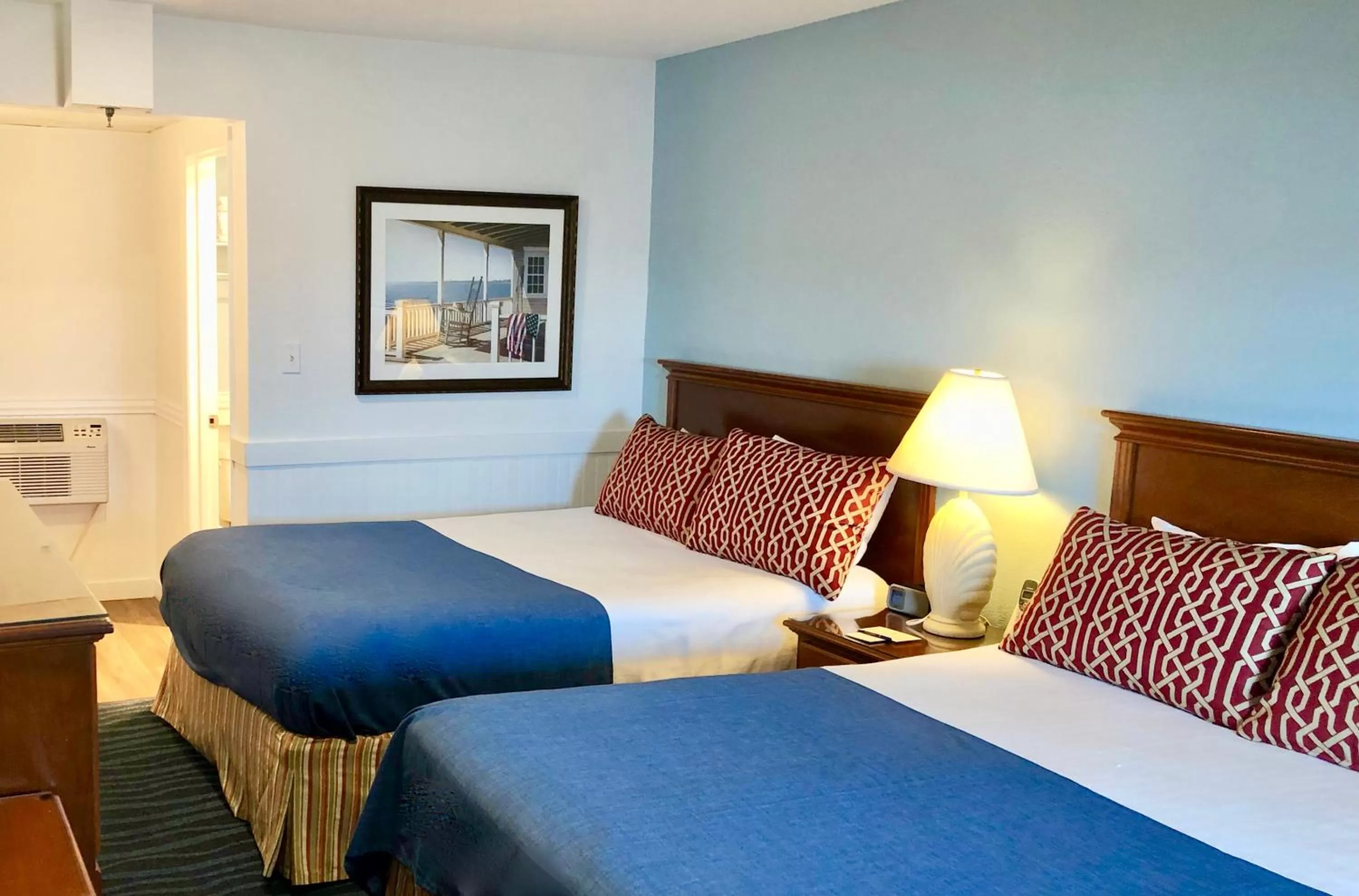 Bed in Atlantic View Hotel