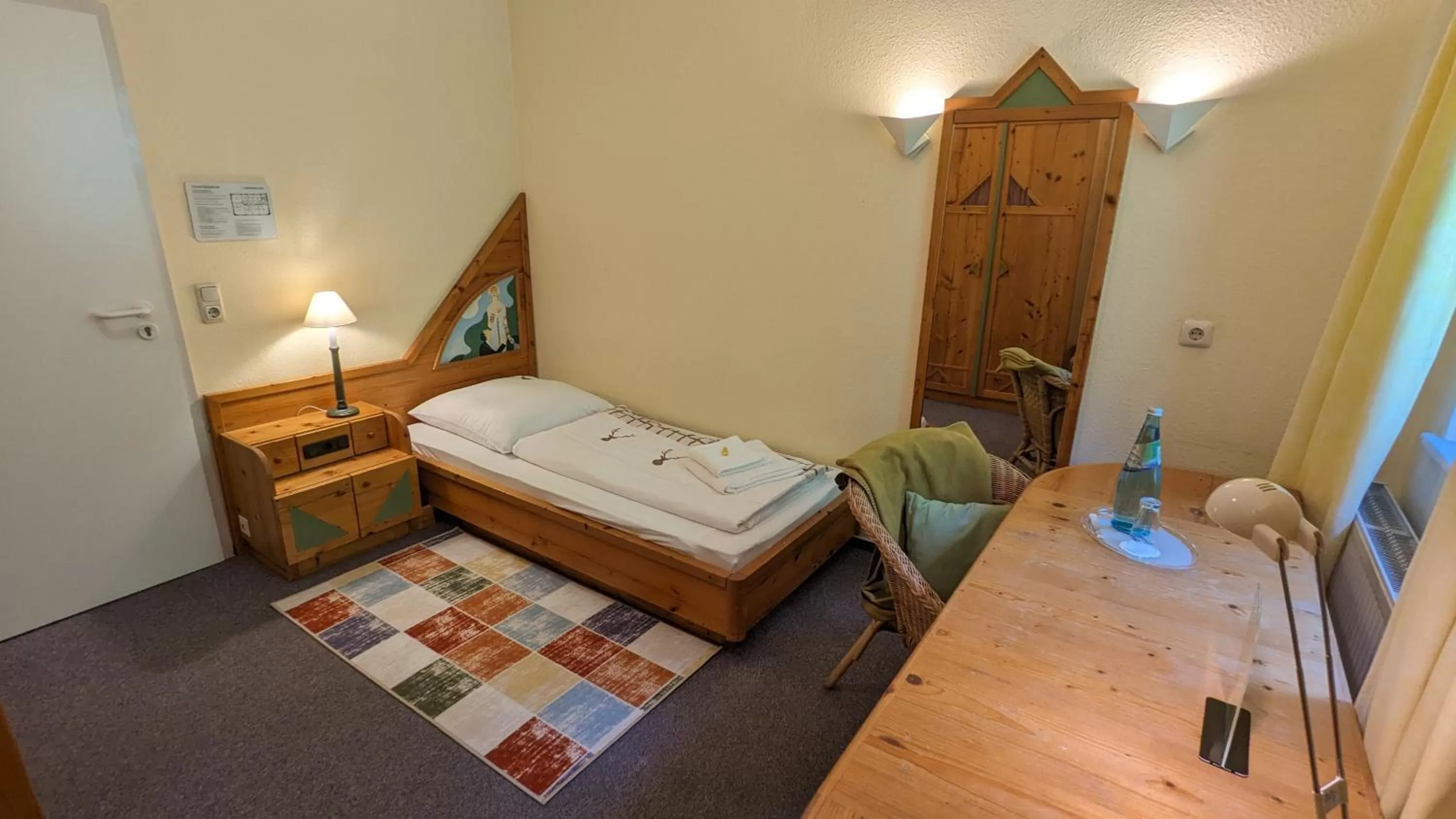 Bed in Naturhotel Forsthaus