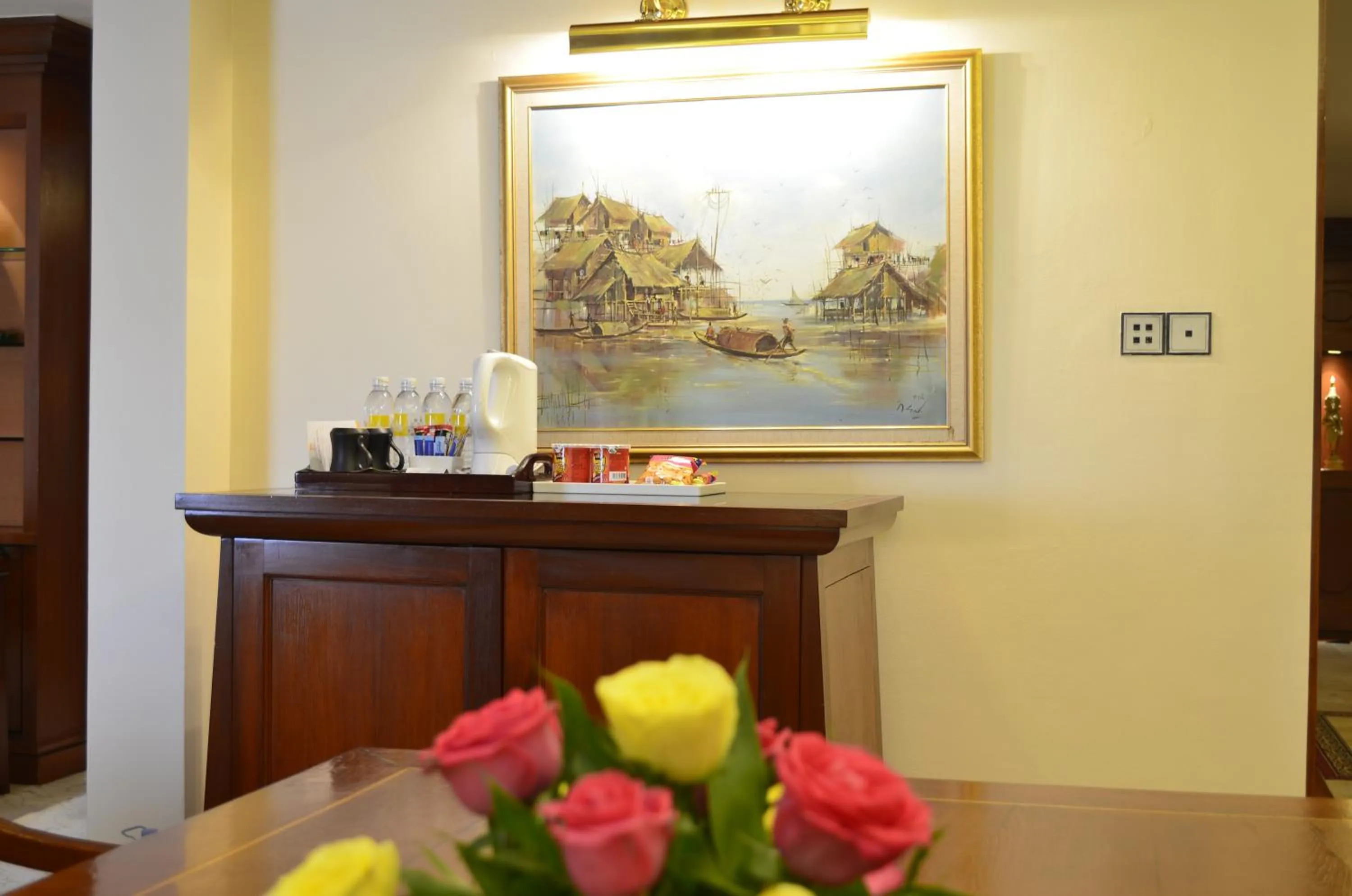 Living room in Hotel Cambodiana