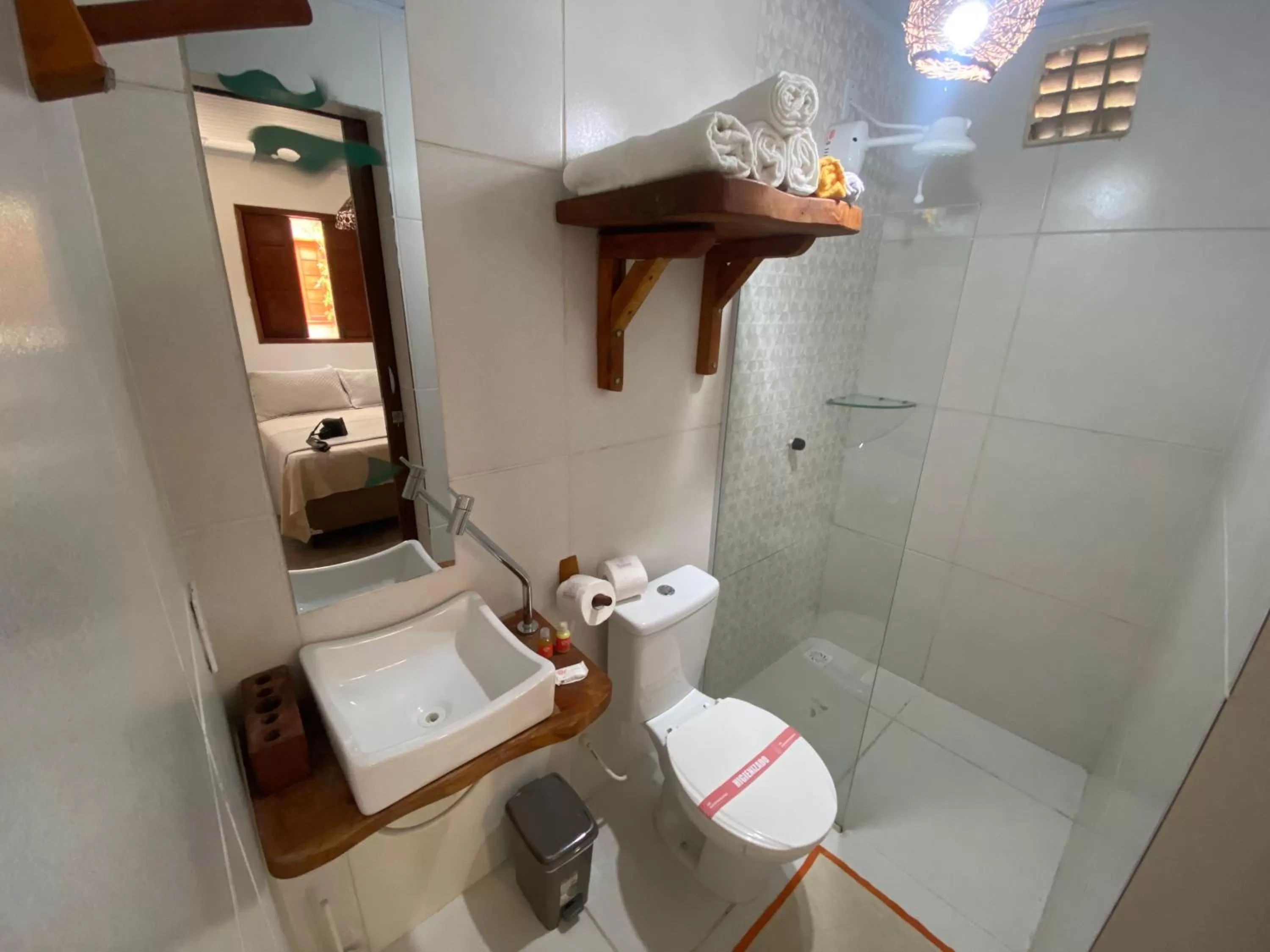 Bathroom in Chalé Palhano Beach