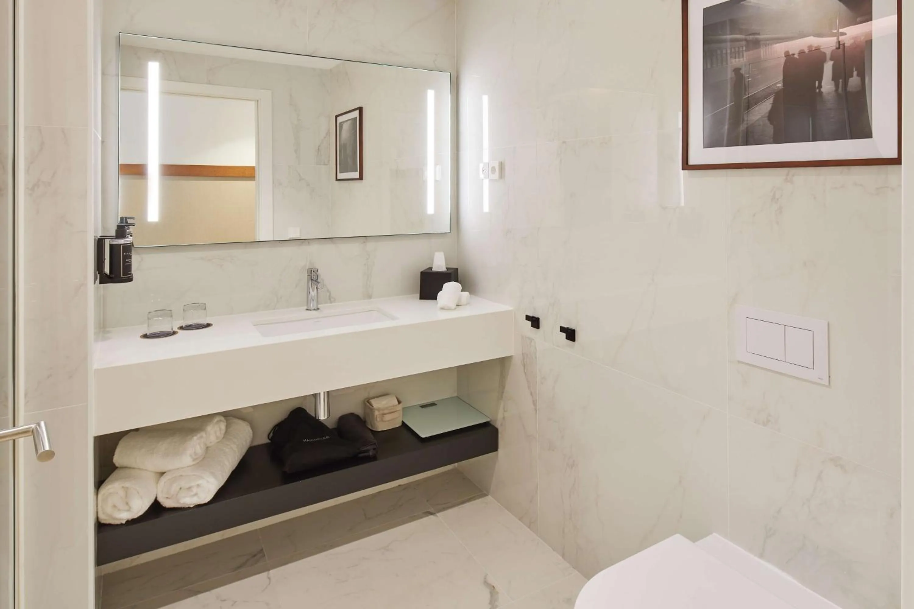 Bathroom in Via Sants Hotel Barcelona, Tapestry Collection By Hilton