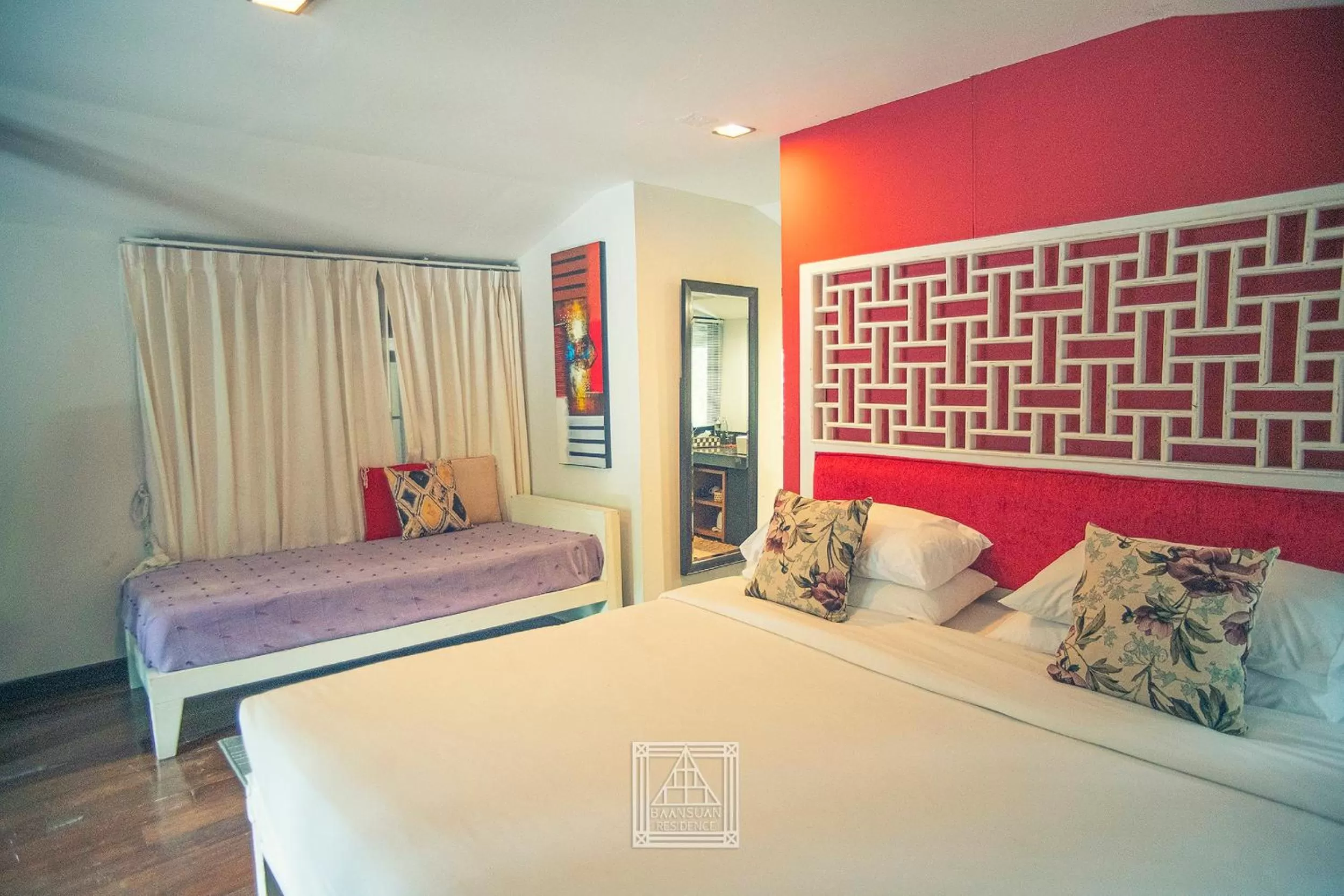 Bedroom, Bed in Baan Suan Residence เฮือนพักบ้านสวน