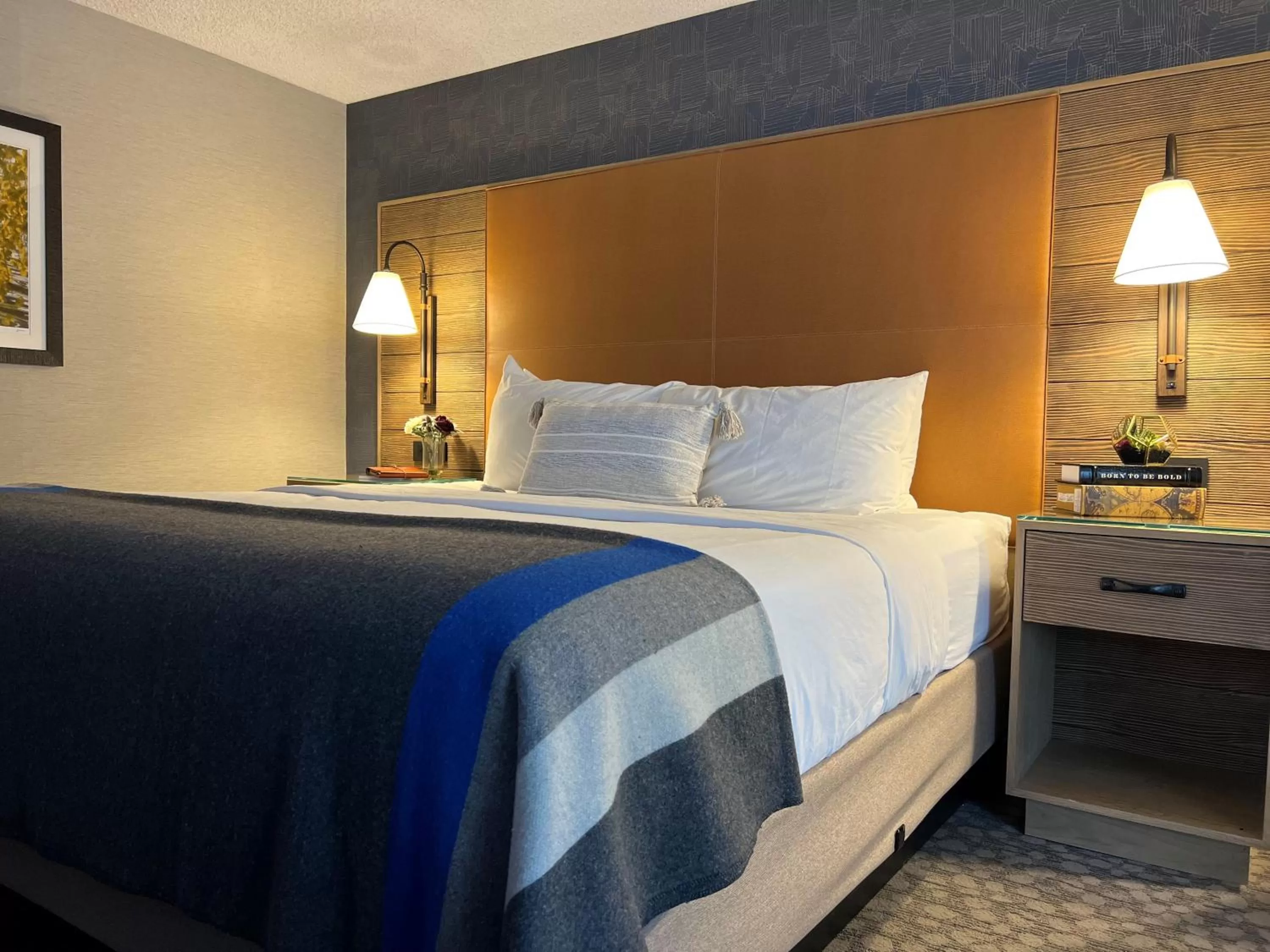 Bed in Riverhouse Lodge