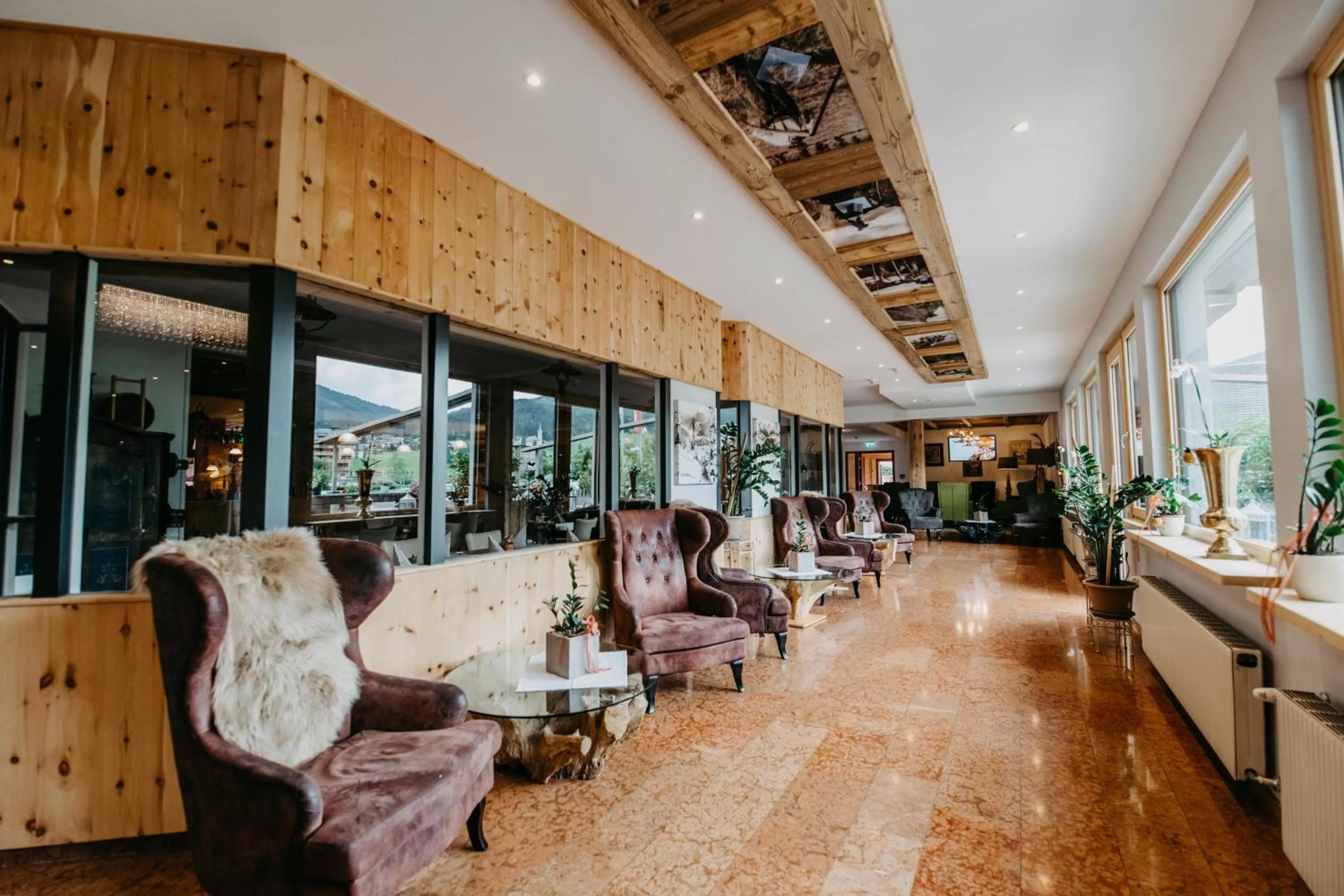 Lobby or reception in Vitalhotel Gosau