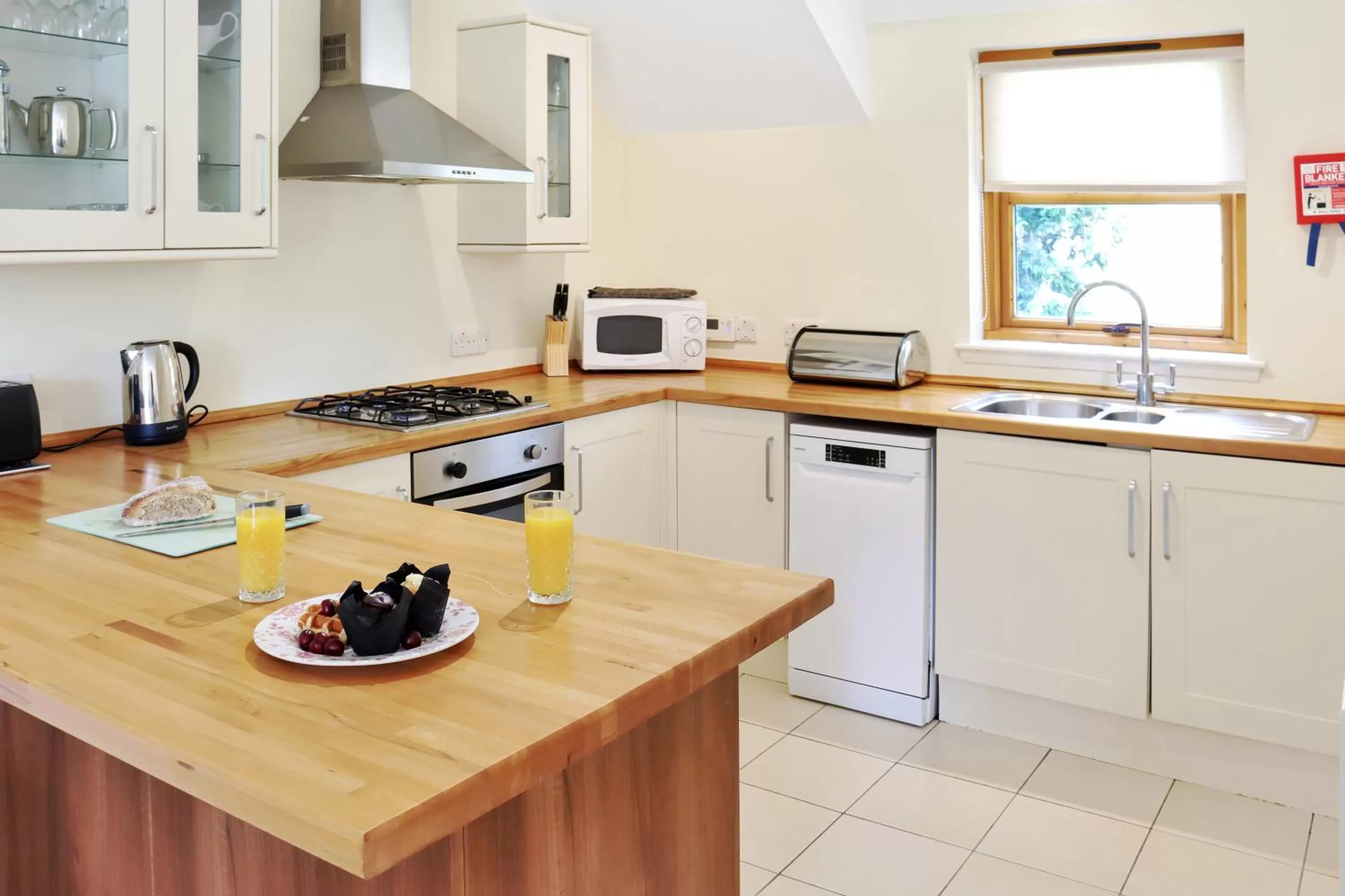Communal kitchen in The Atholl Palace