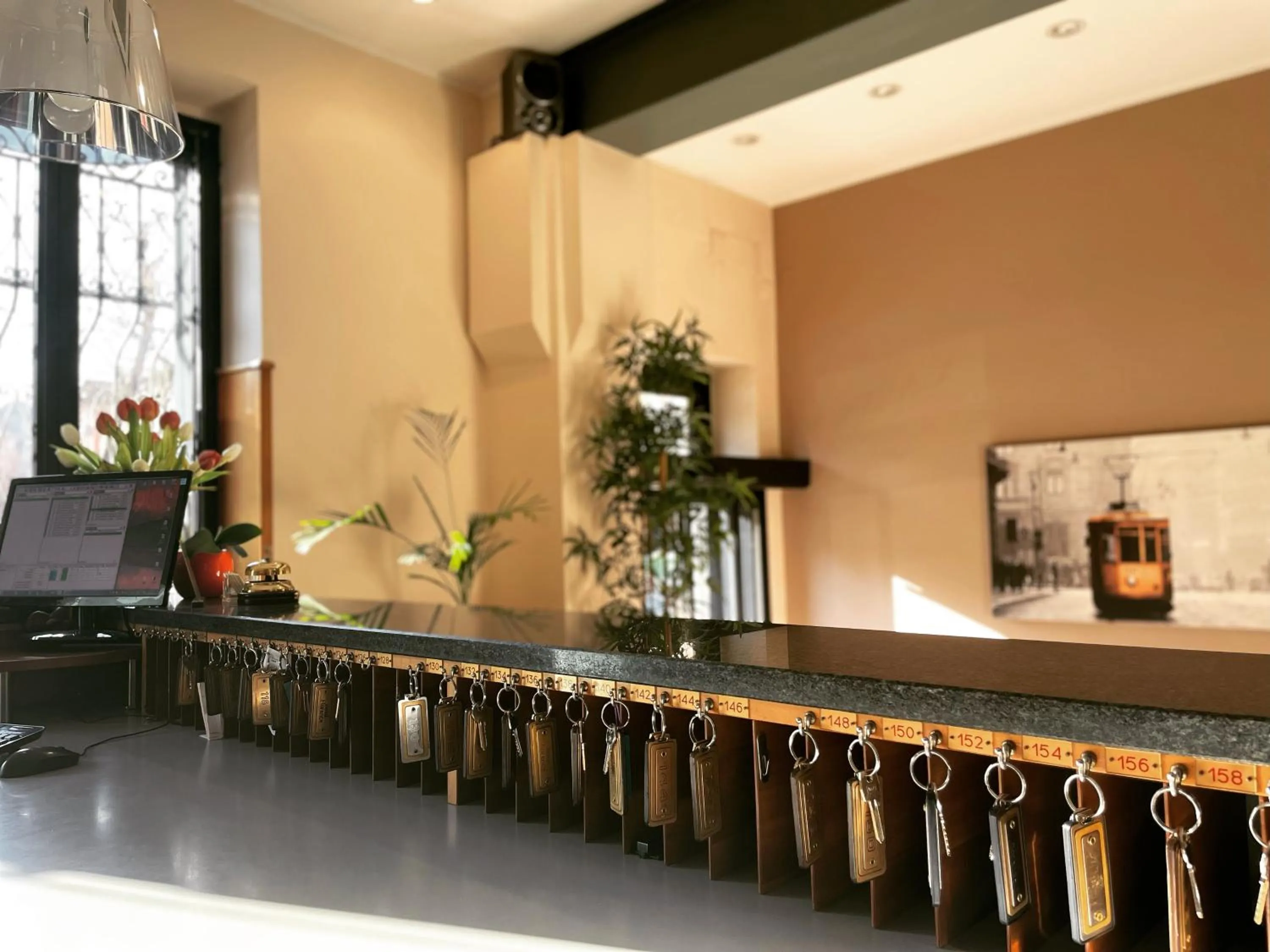 Lobby or reception in Hotel Florence Milano