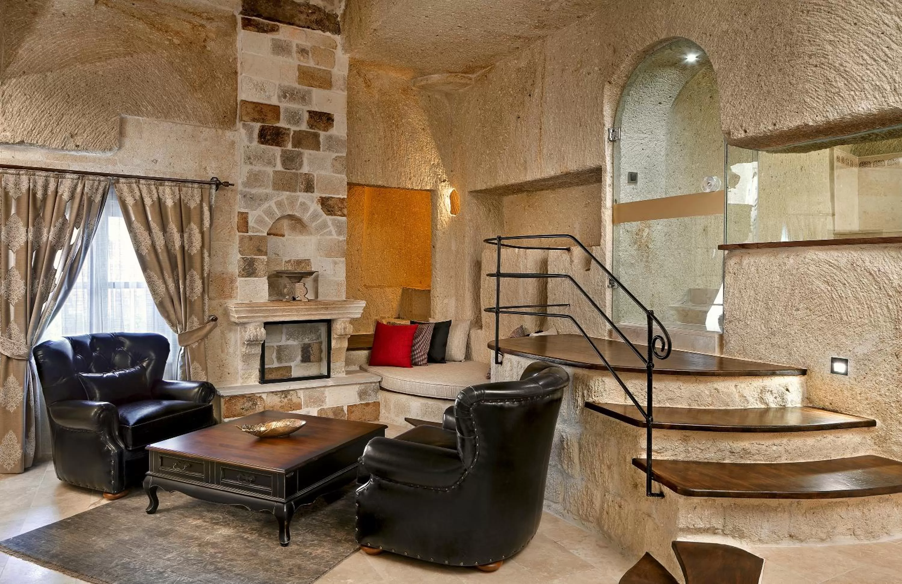 Living room in Seraphim Cave Suites & SPA