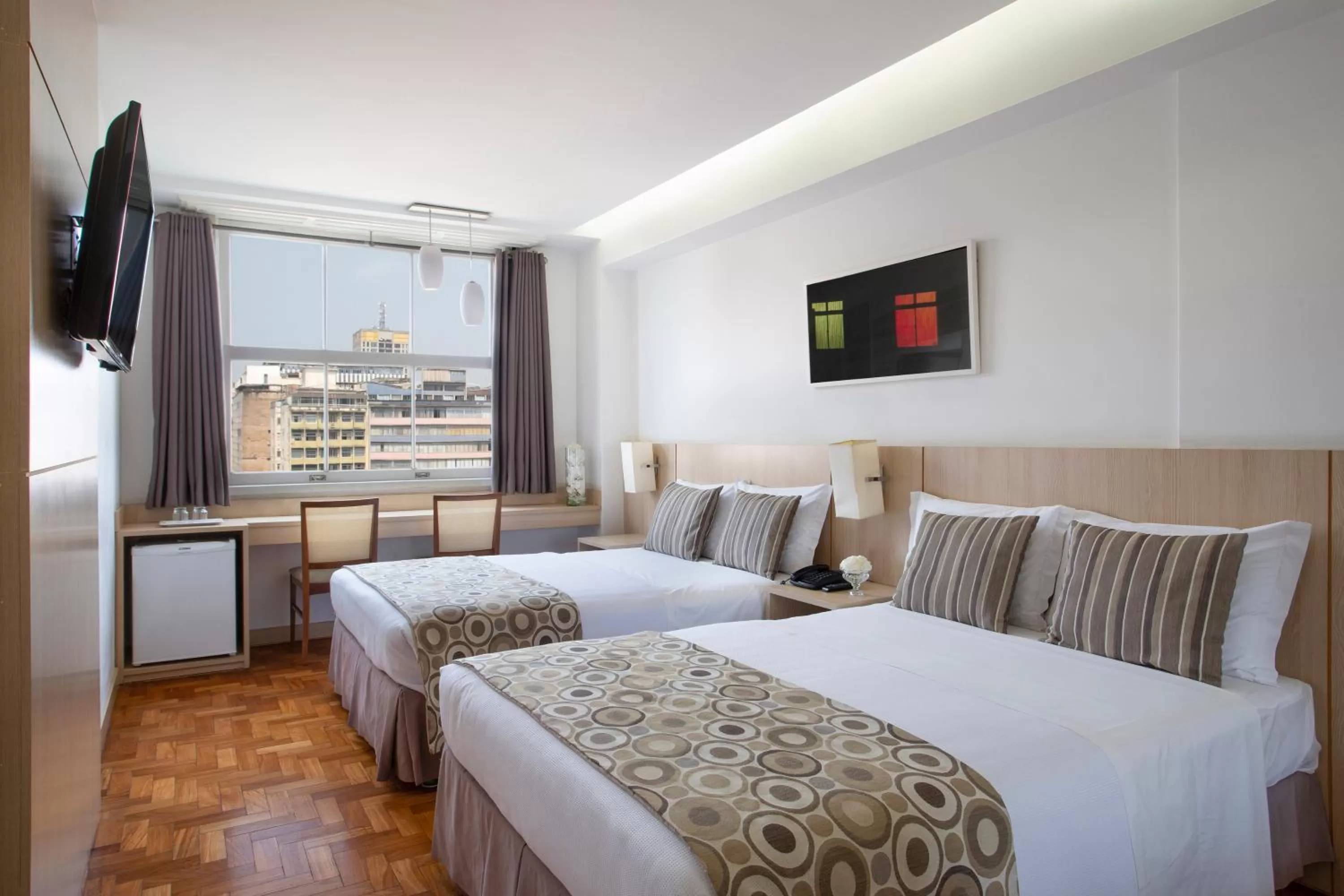 Photo of the whole room, Bed in Normandy Hotel