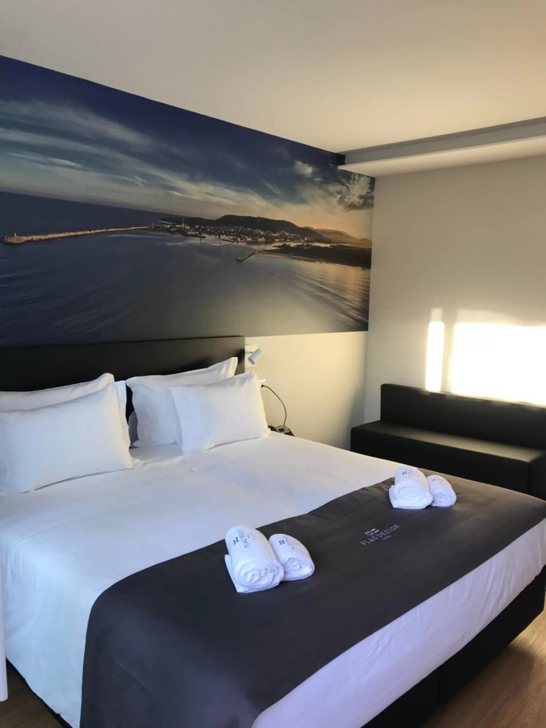 Bed in Flag Design Hotel