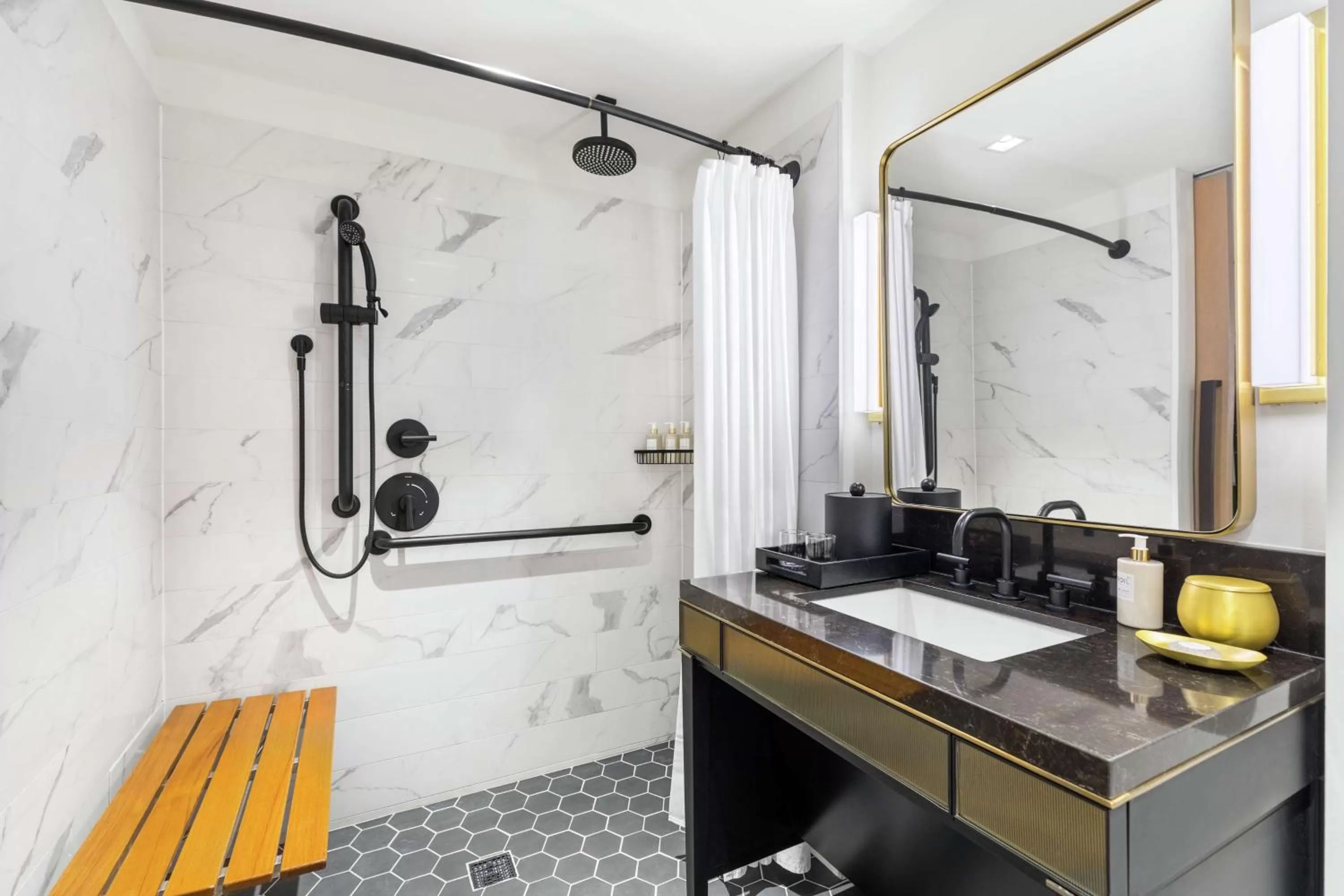 Bathroom in C. Baldwin, Curio Collection by Hilton