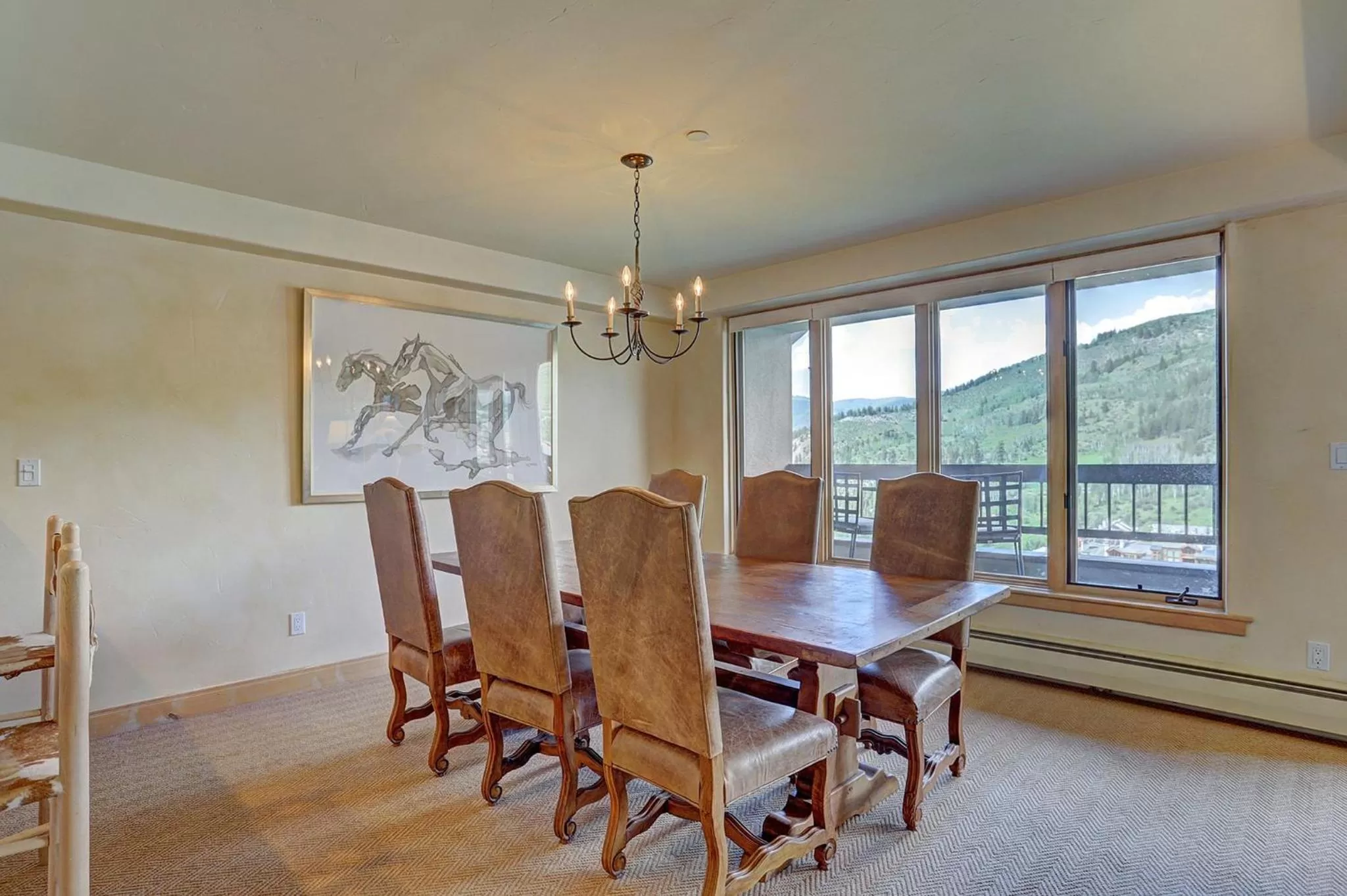 Dining area in The Pines Lodge, a RockResort, by Vail Resorts