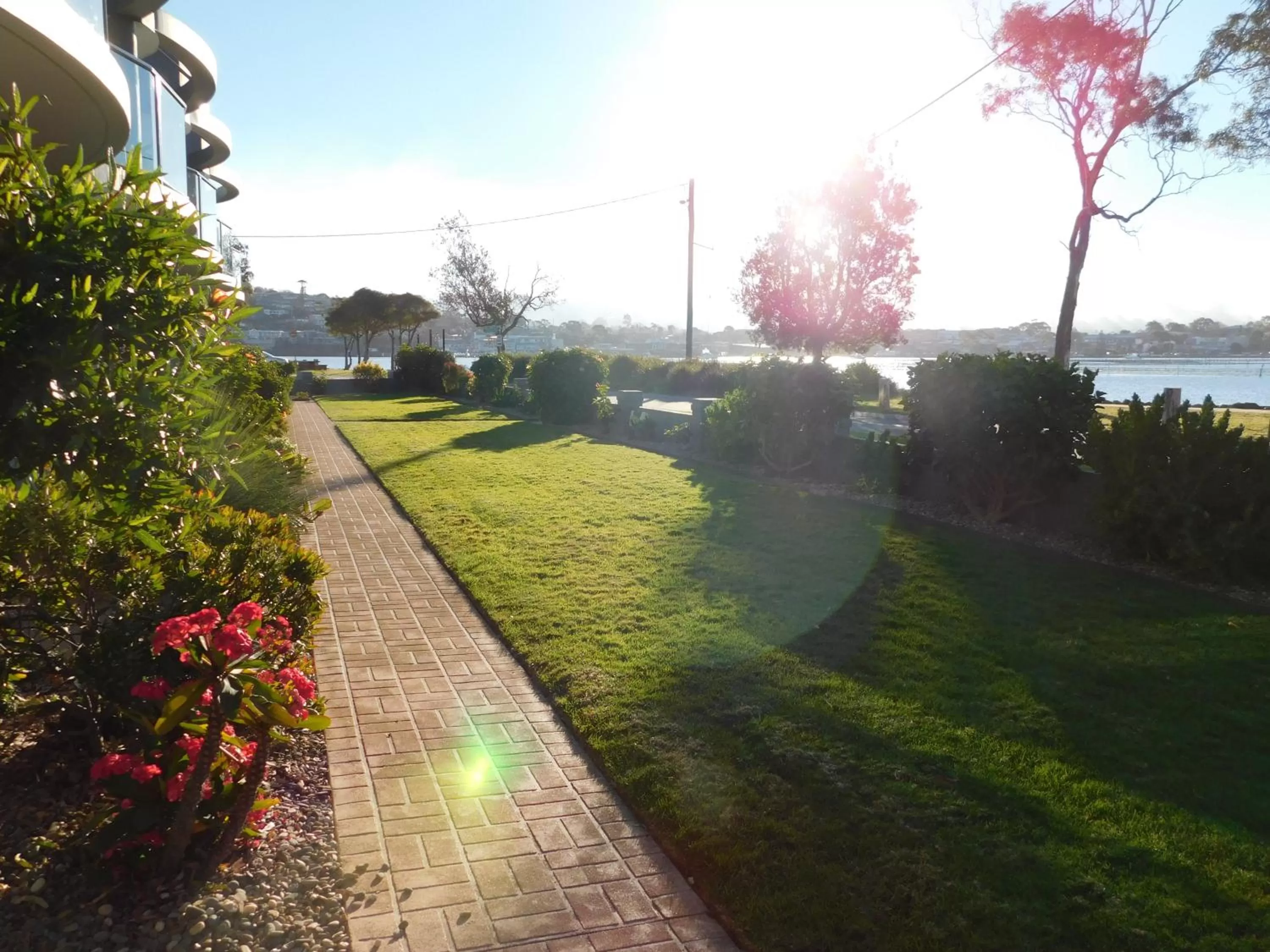 Garden view in Merimbula Lake Apartments