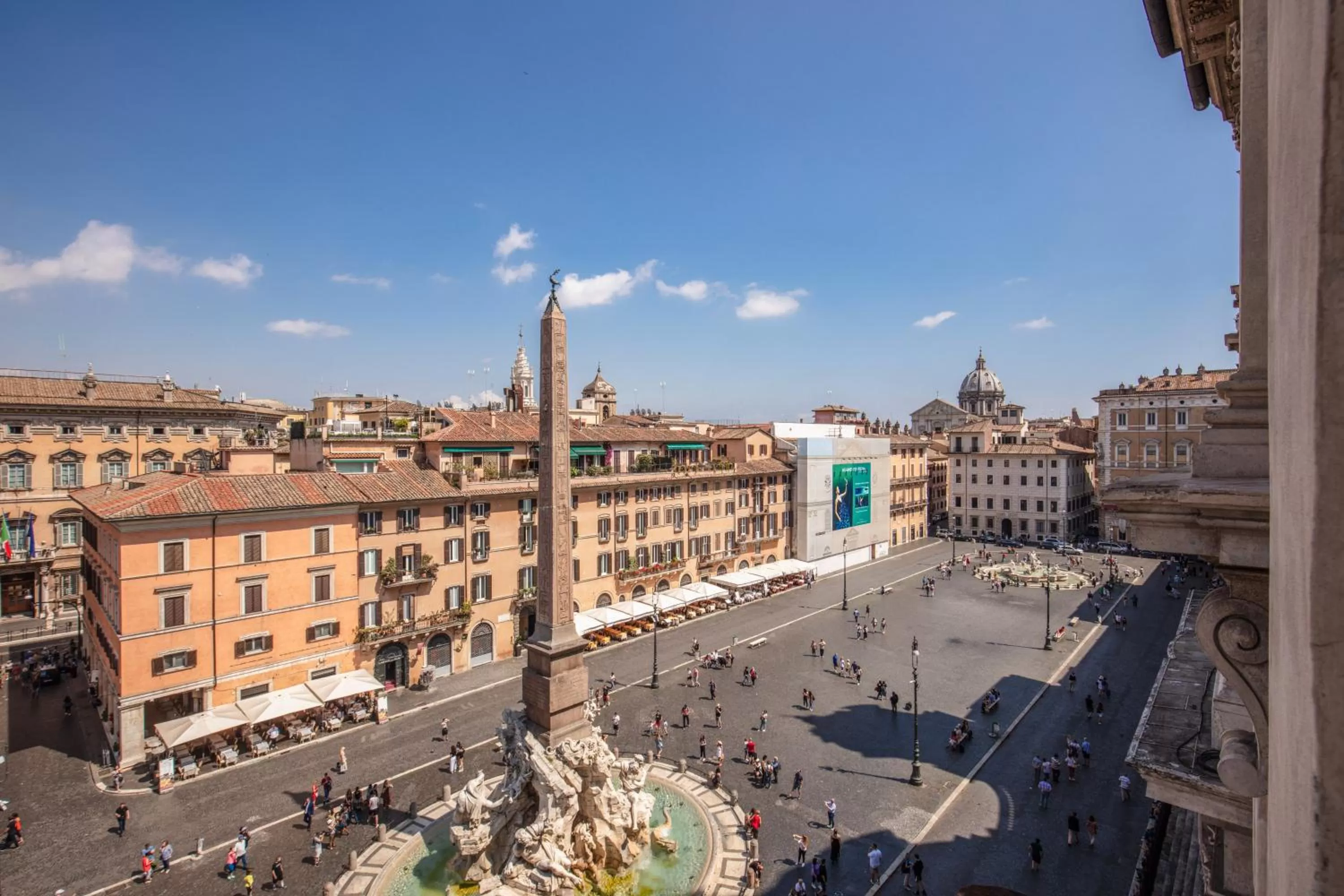 City view in Eitch Borromini Palazzo Pamphilj
