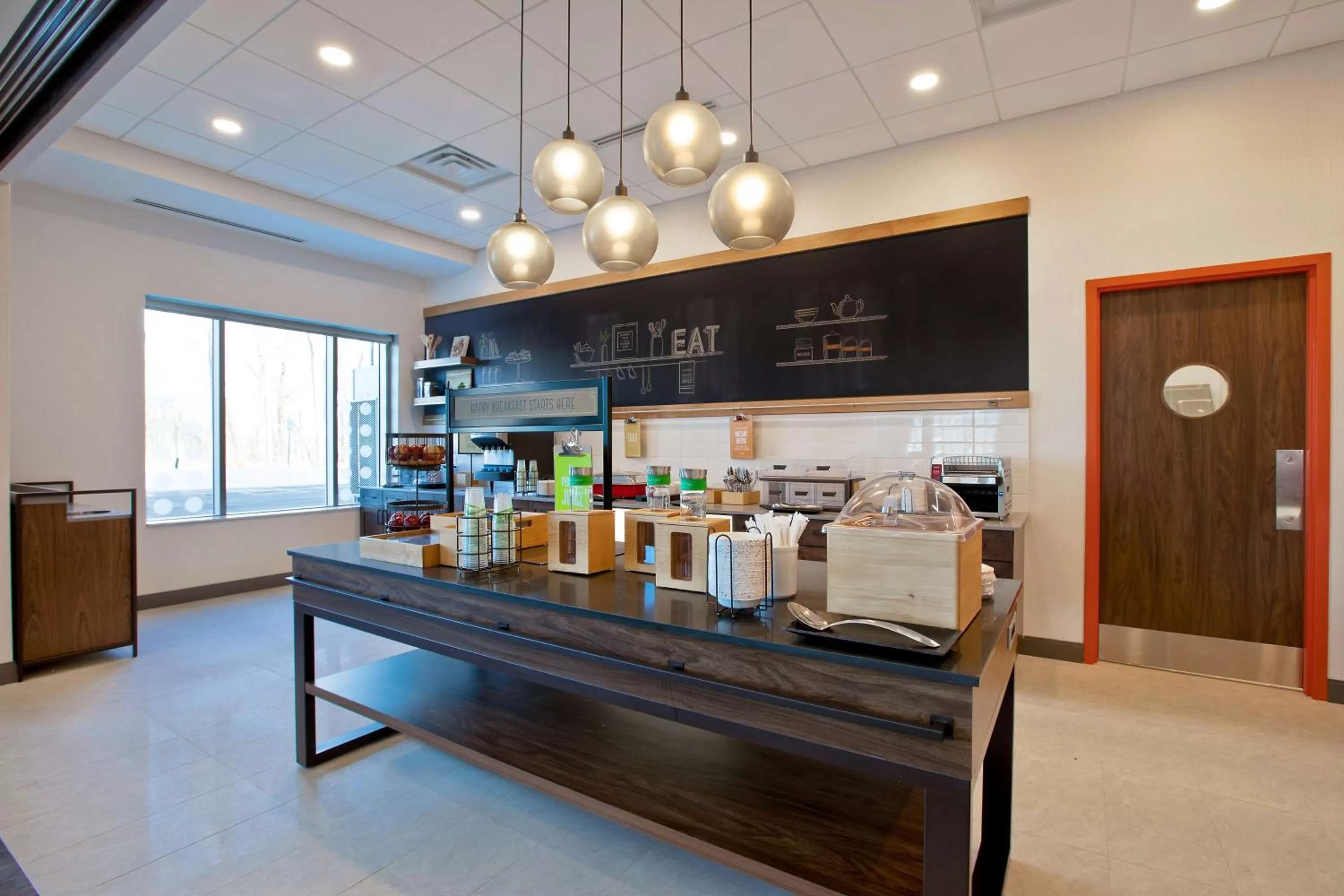 Breakfast in Hampton Inn & Suites Ottawa West, Ontario, Canada