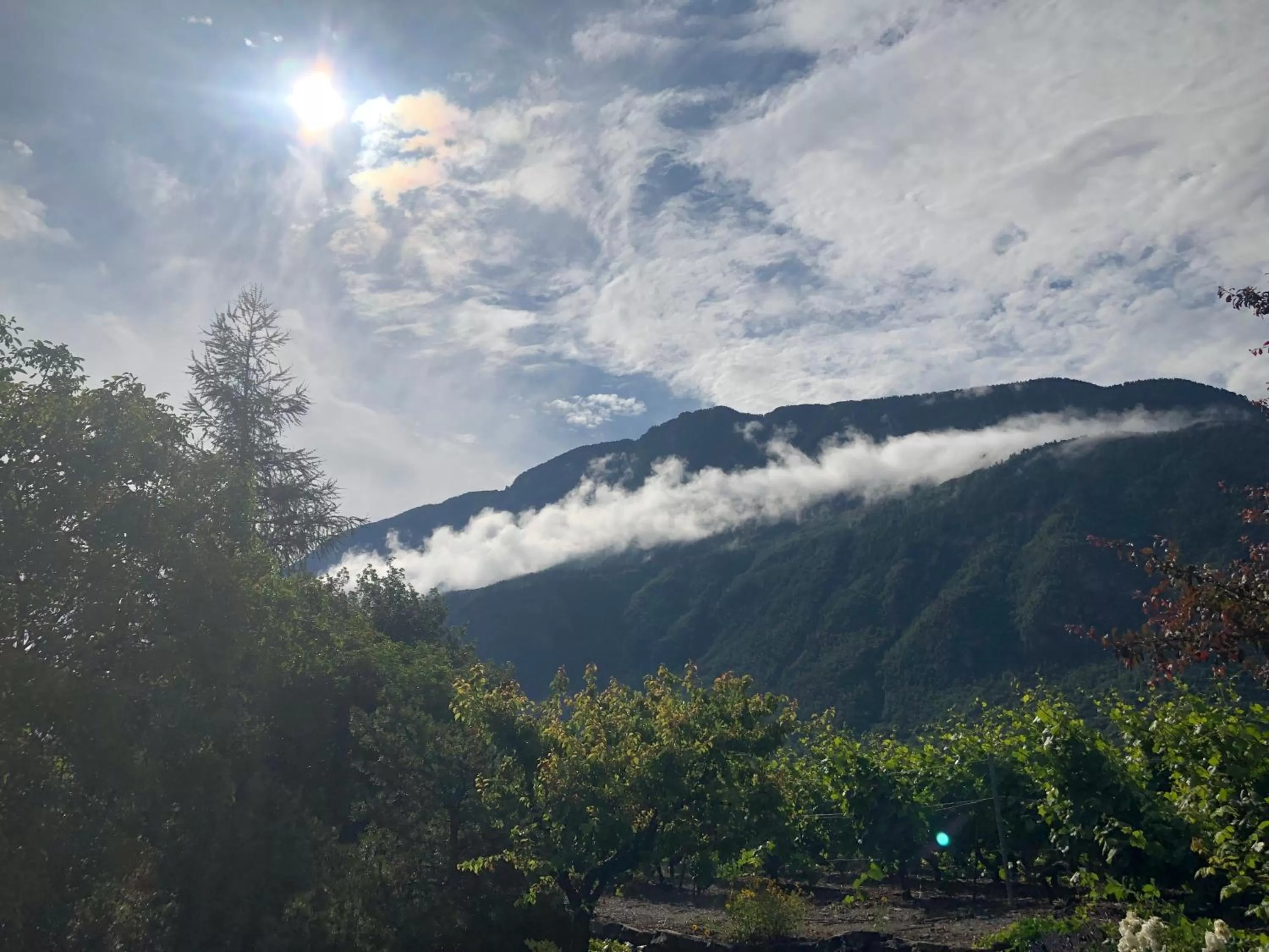 Mountain view in BnB Chantevent