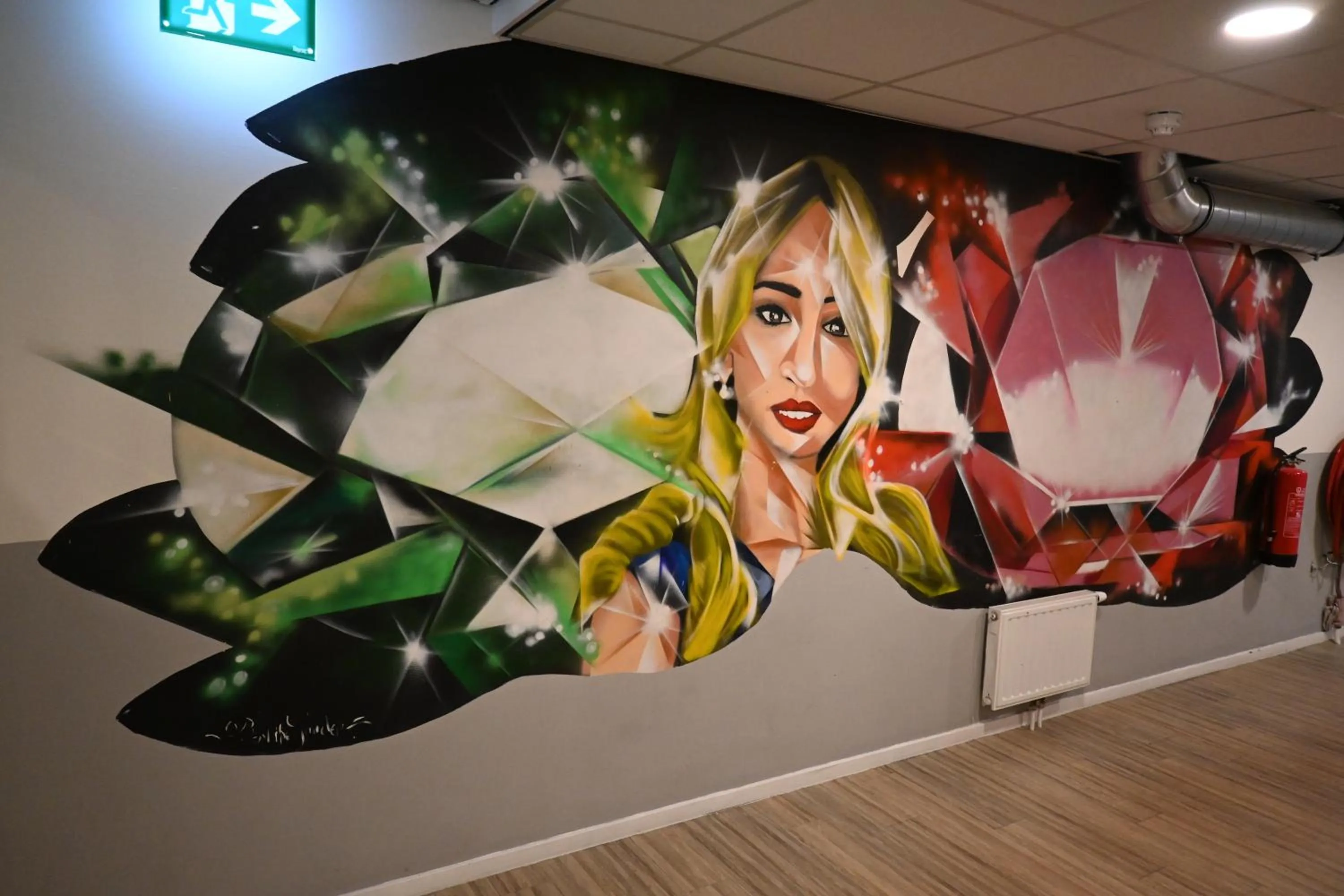 Decorative detail in Dutchies Hostel