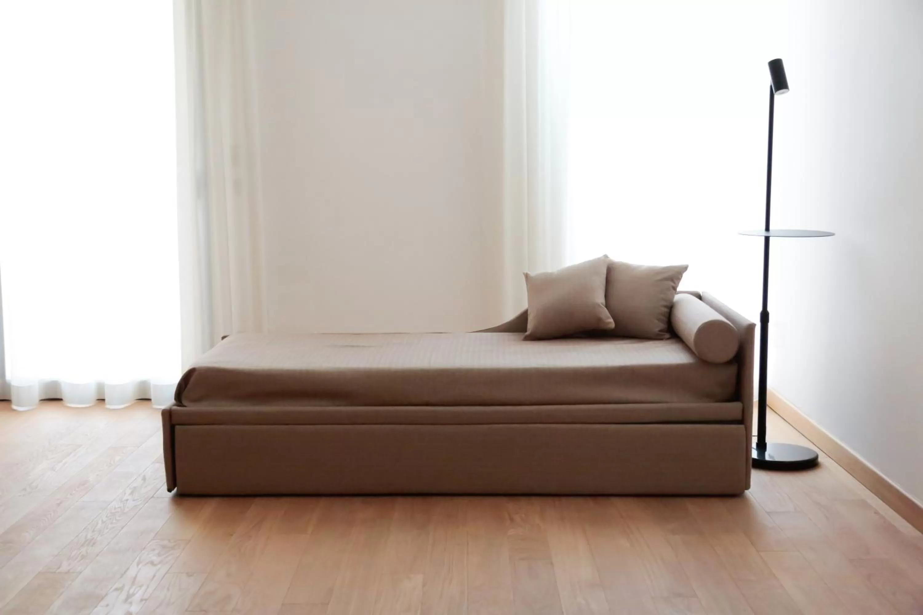 Seating Area in Glass House - Smart Rooms & Parking