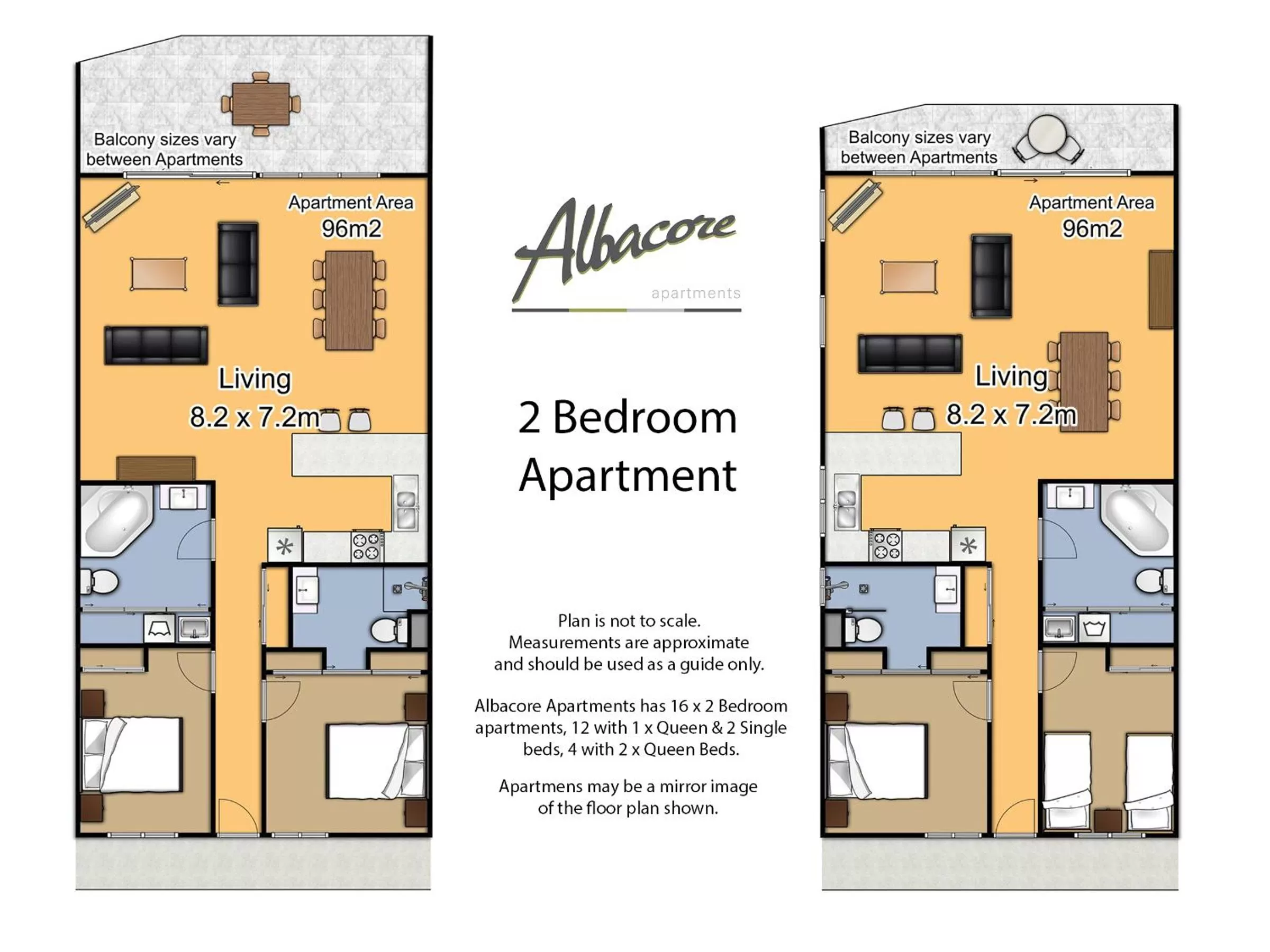 Floor plan in Albacore Apartments