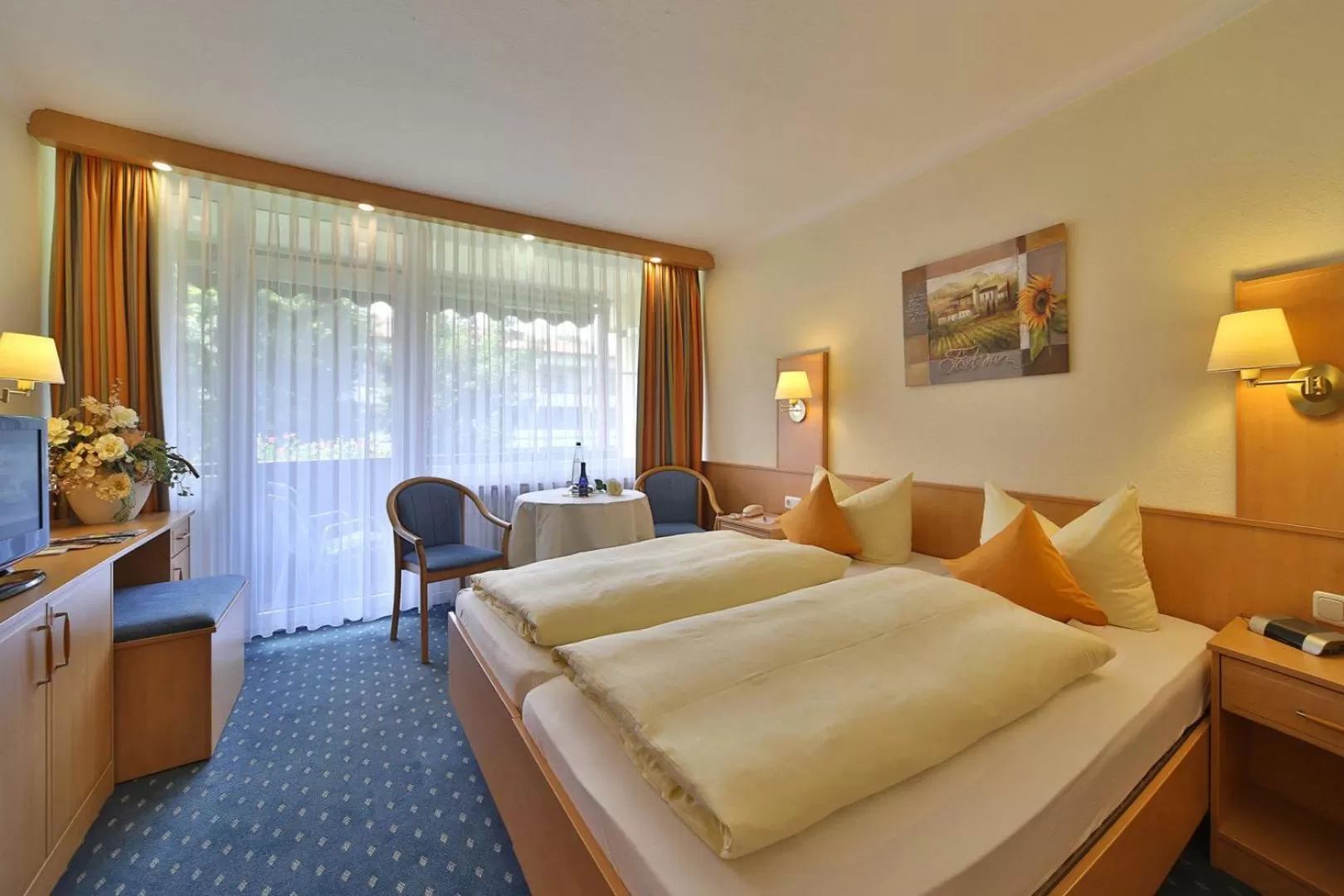 Photo of the whole room, Bed in Thermen-Hotel Rottaler Hof