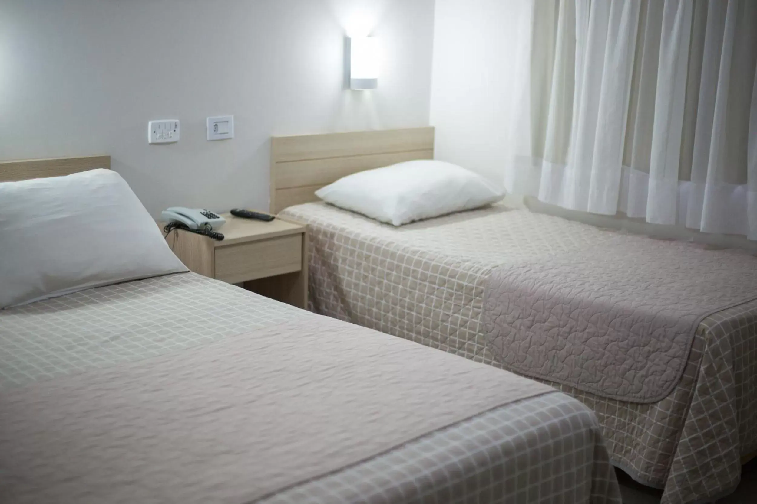 Deluxe Twin Room with Private Bathroom in Hotel Trevo Cascavel Deluxe Twin Room with Private Bathroom in Hotel Trevo Cascavel
