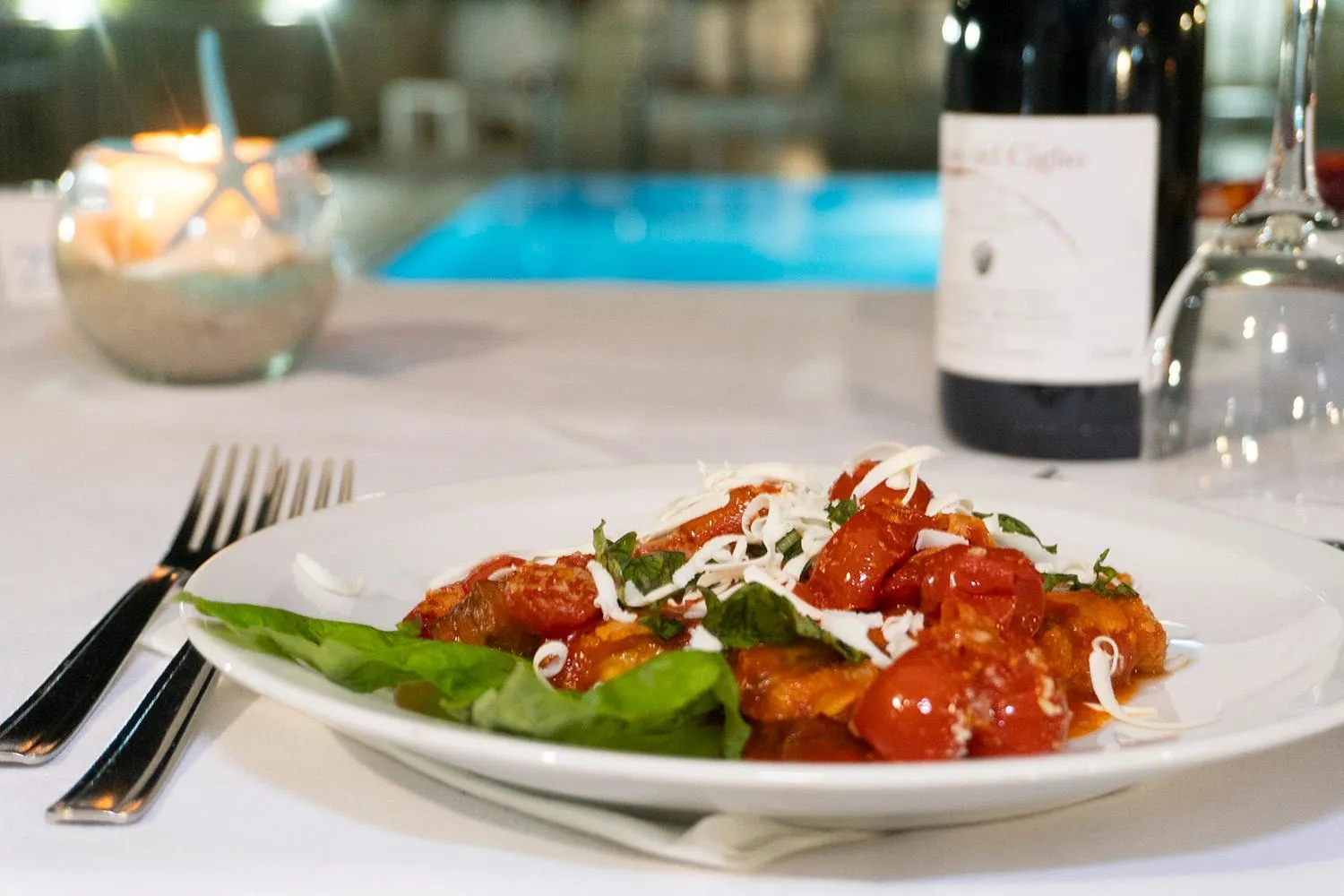 Food and drinks in Hotel Calanca