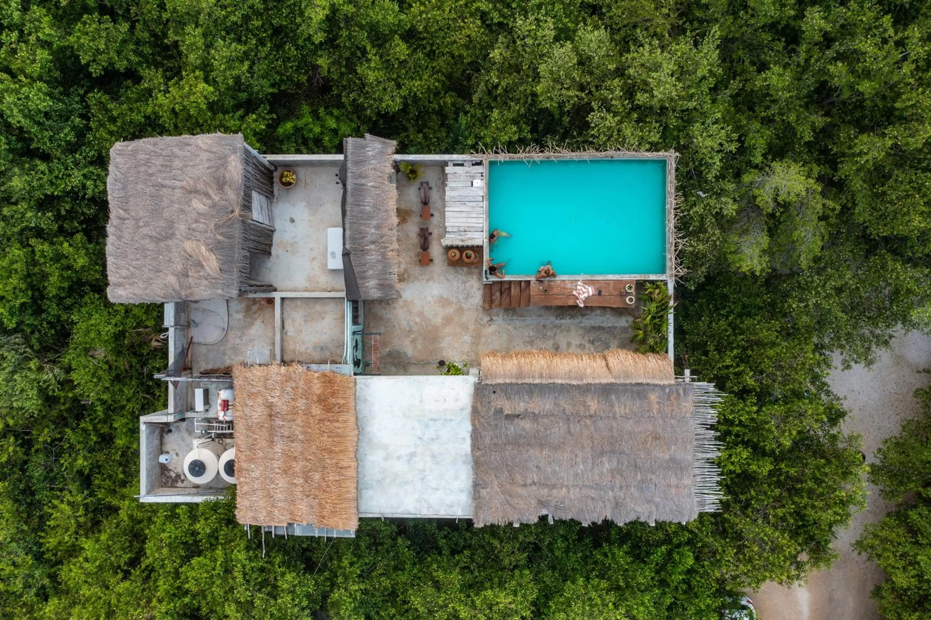 Bird's eye view in Casa Coyote Tulum