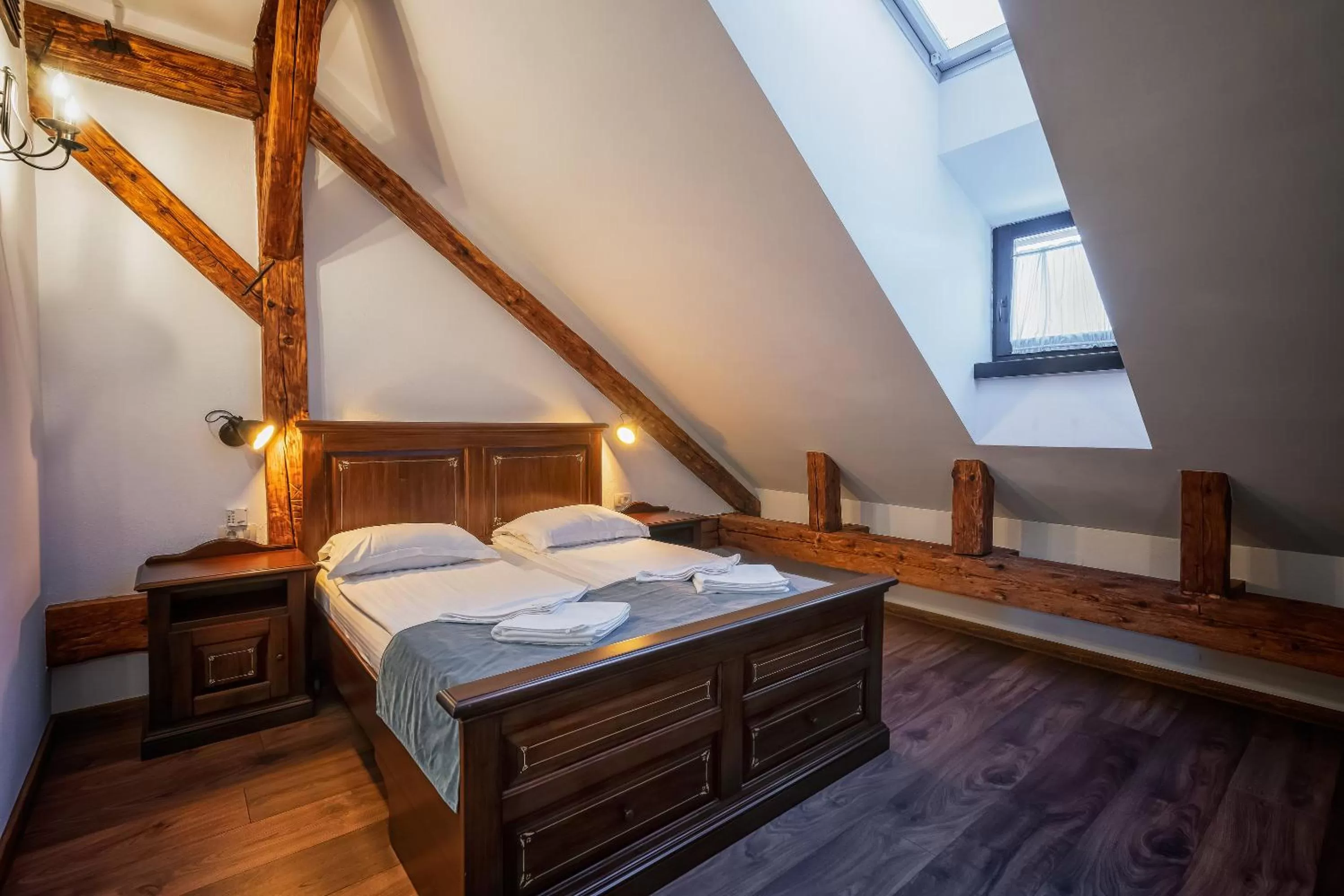 Bed in HOTEL BOUTIQUE CASA CHITIC -HOTEL AND RESTAURANT Str Johann Gott nr7