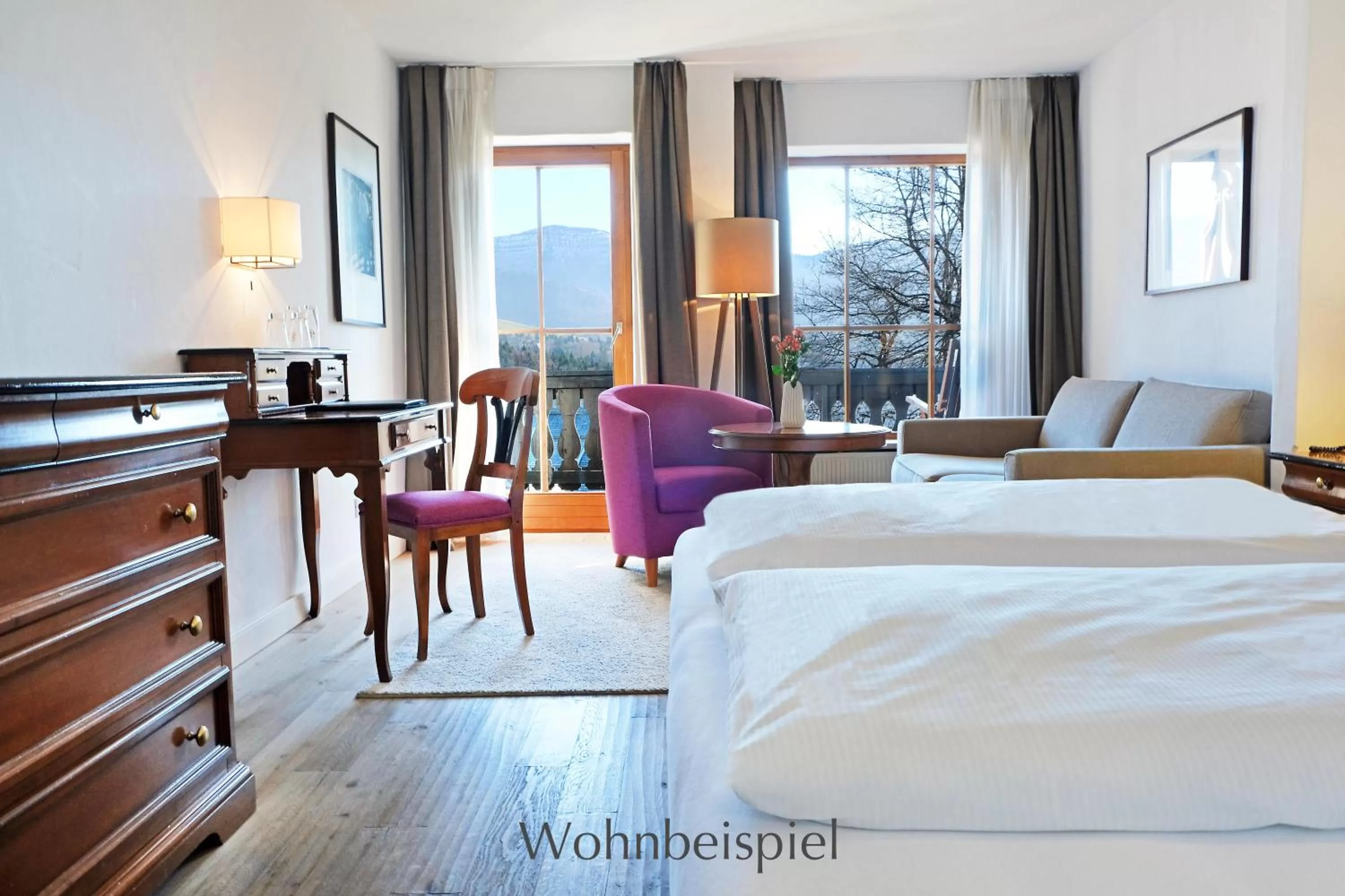 Bed in Hotel Bayerischer Hof