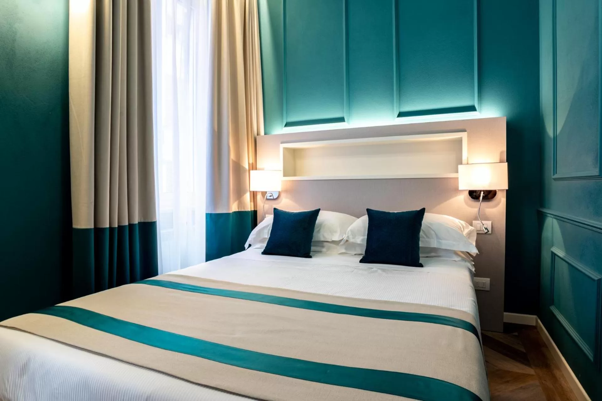 Bed in Hotel Monte Rosa