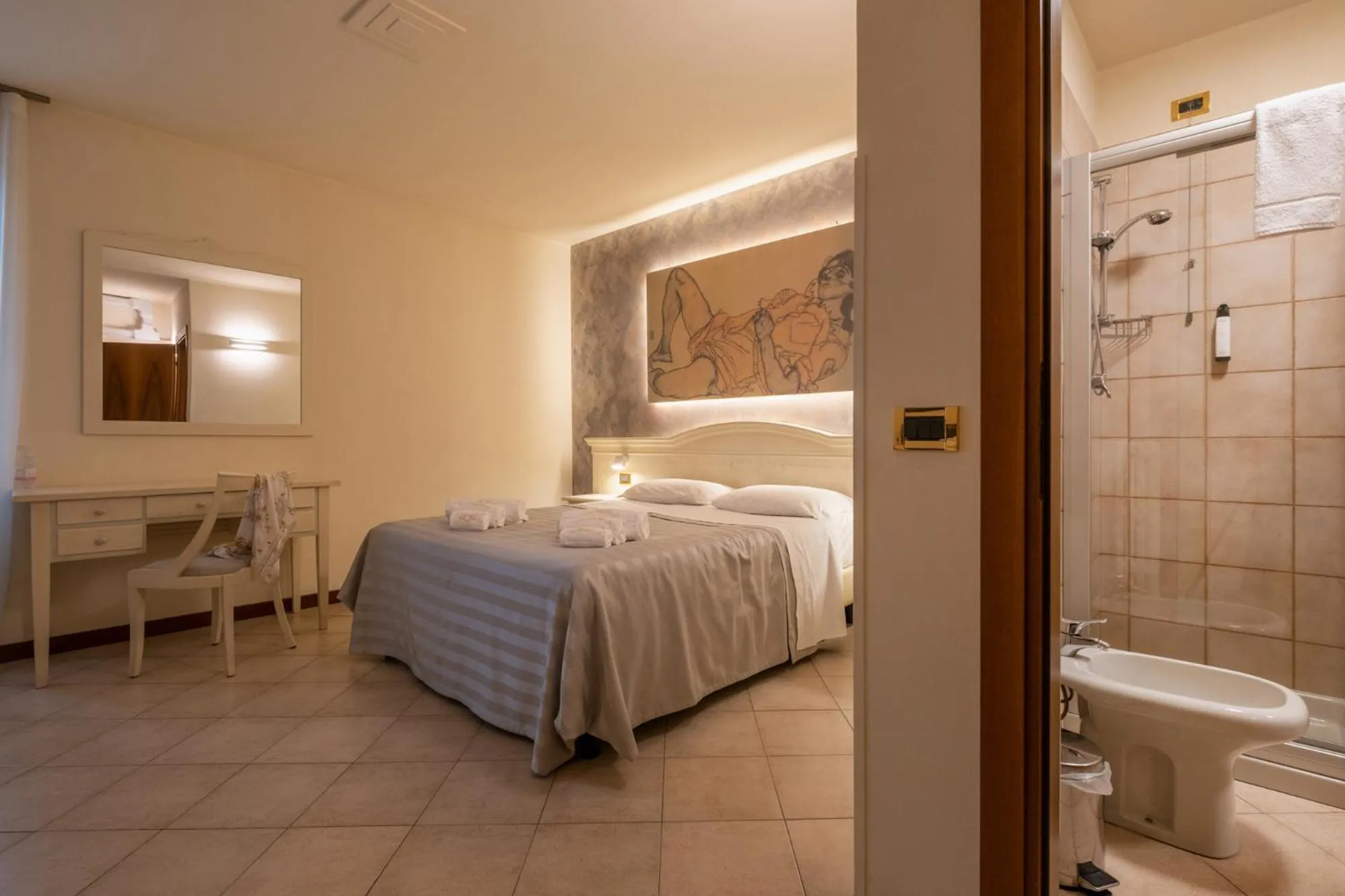 Bed in Hotel San Lorenzo