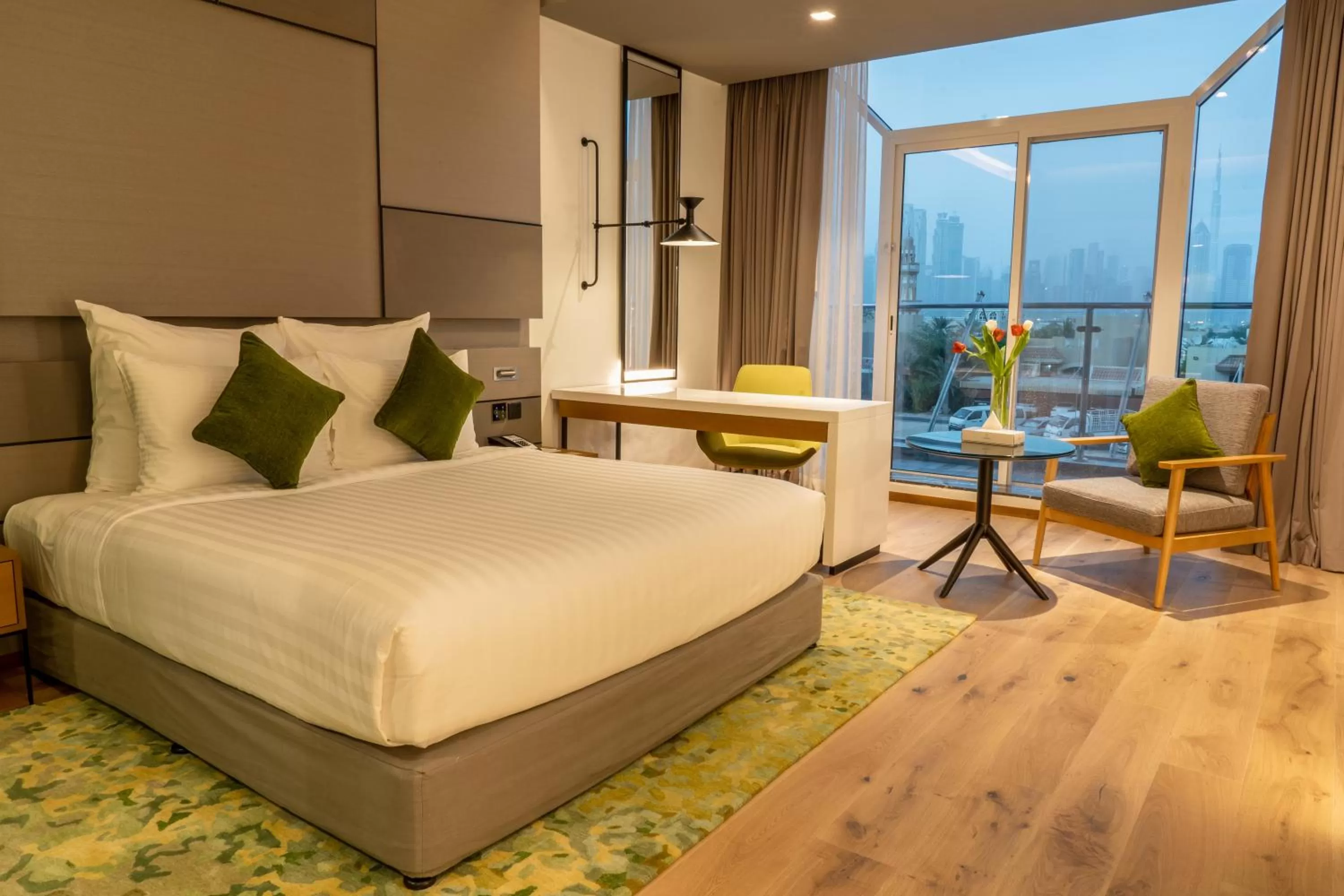 Bed in Al Khoory Courtyard Hotel