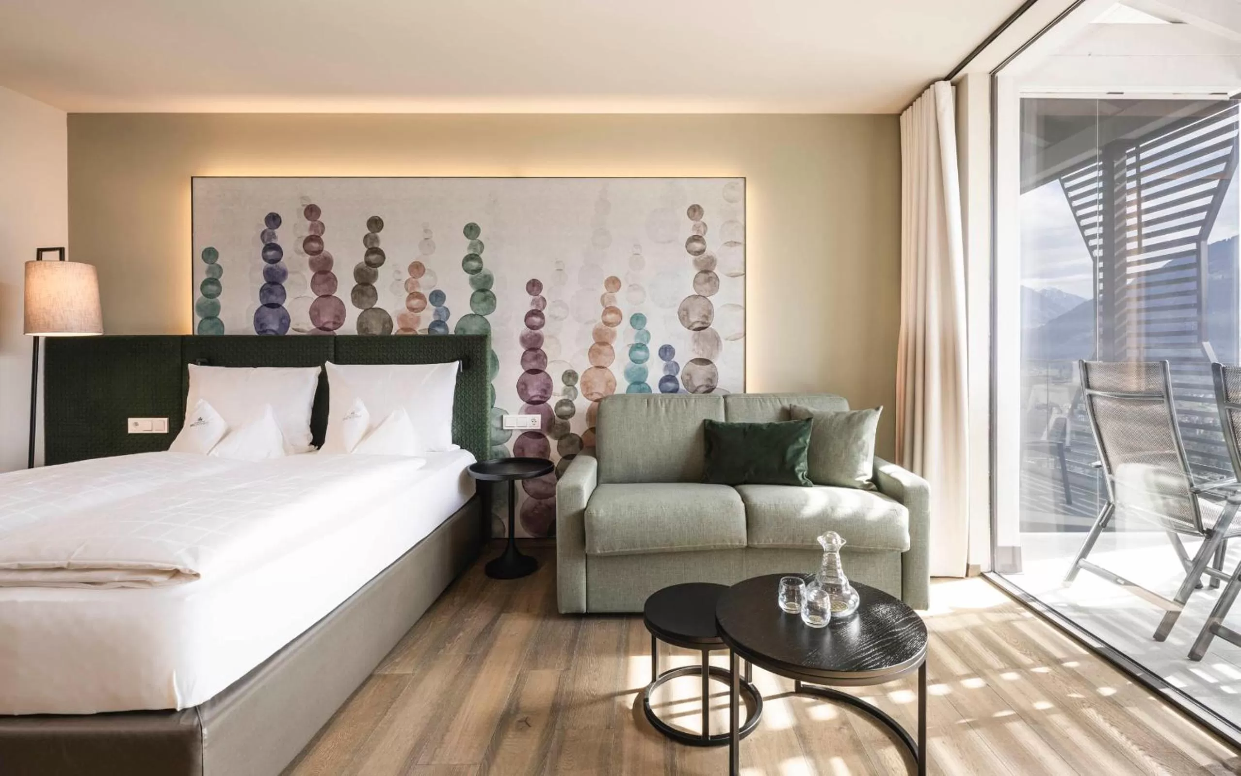 Bedroom, Bed in Schenna Resort