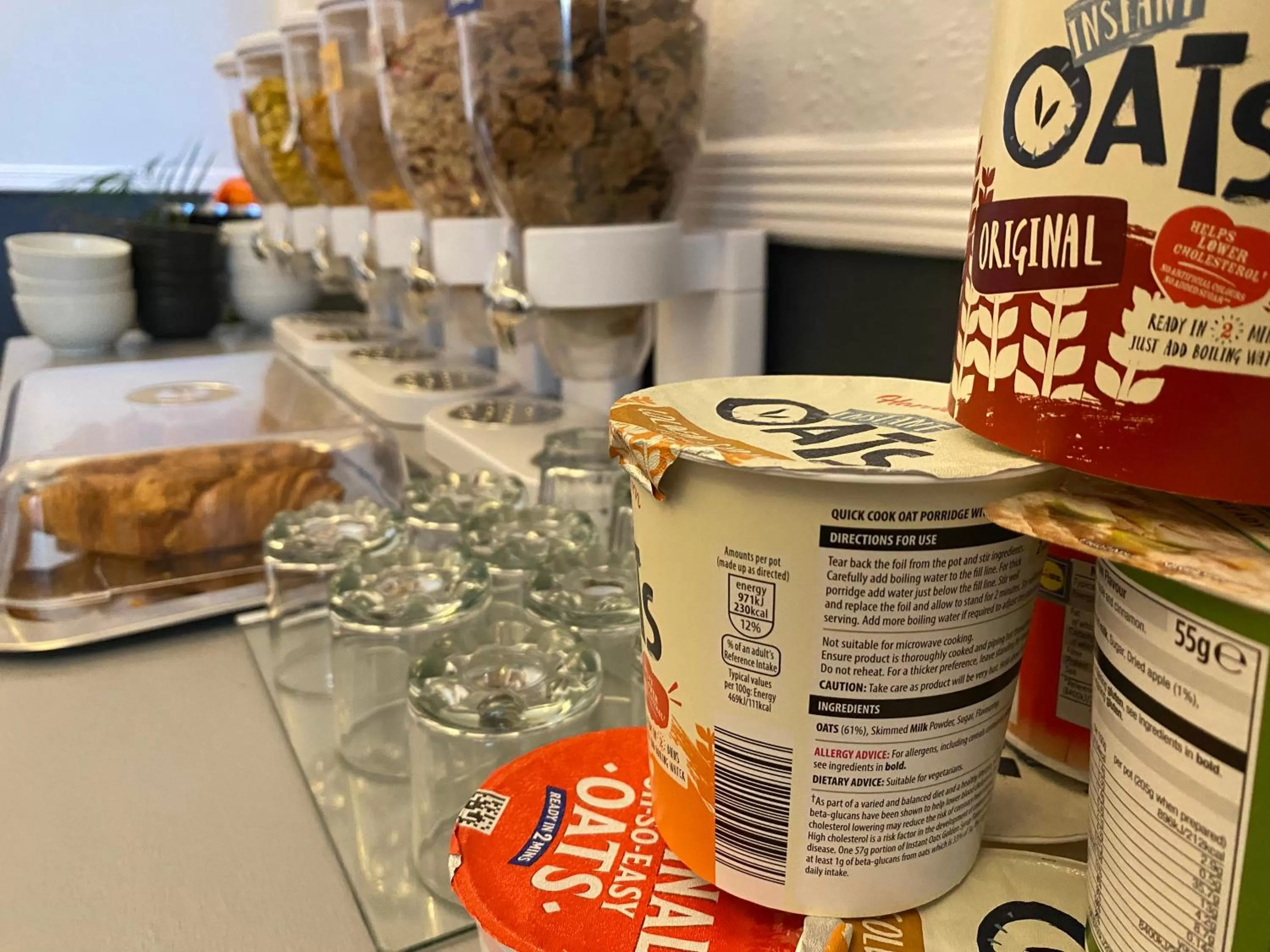 Continental breakfast in St Andrews house Hotel