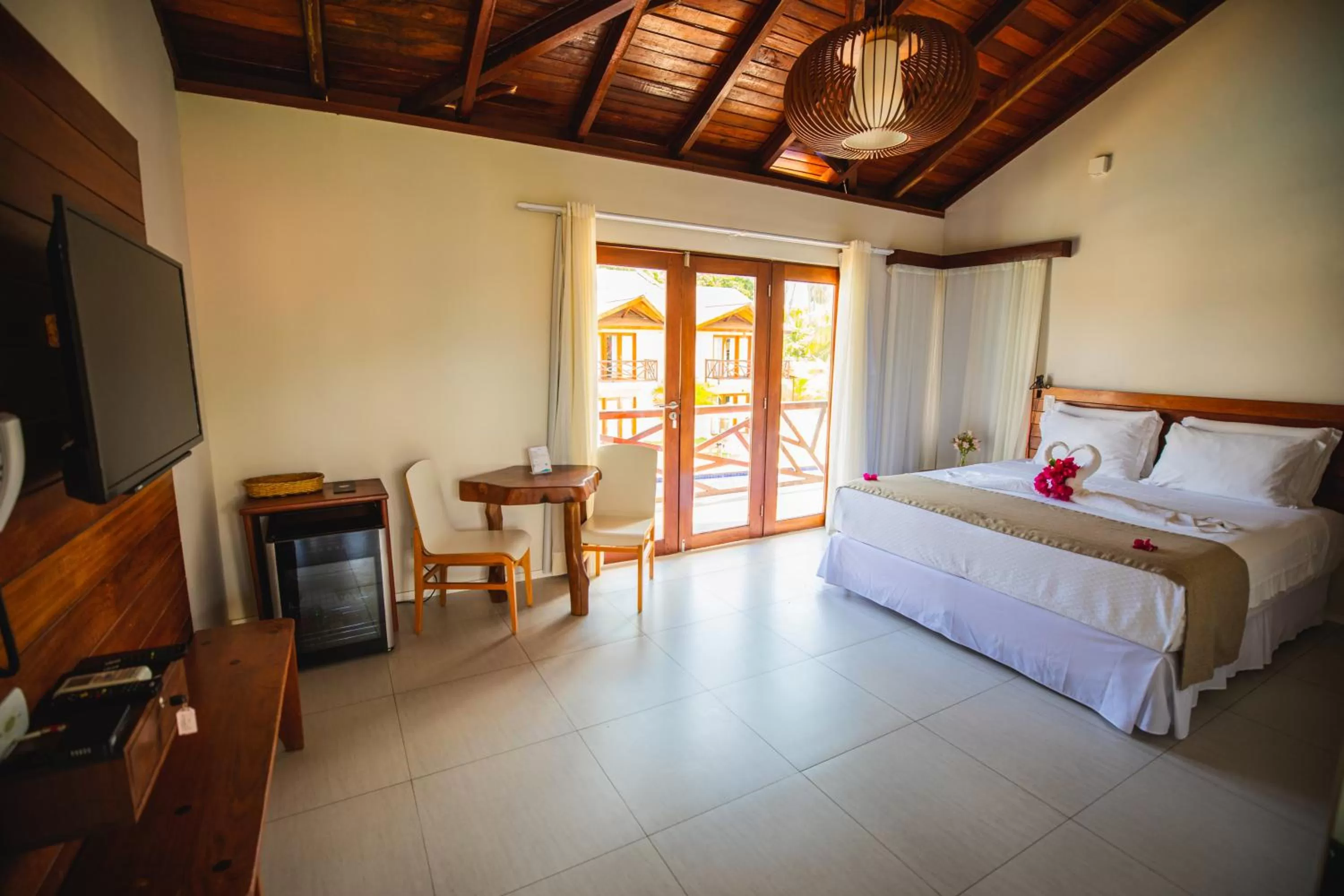 Photo of the whole room, Bed in Pousada Rangai