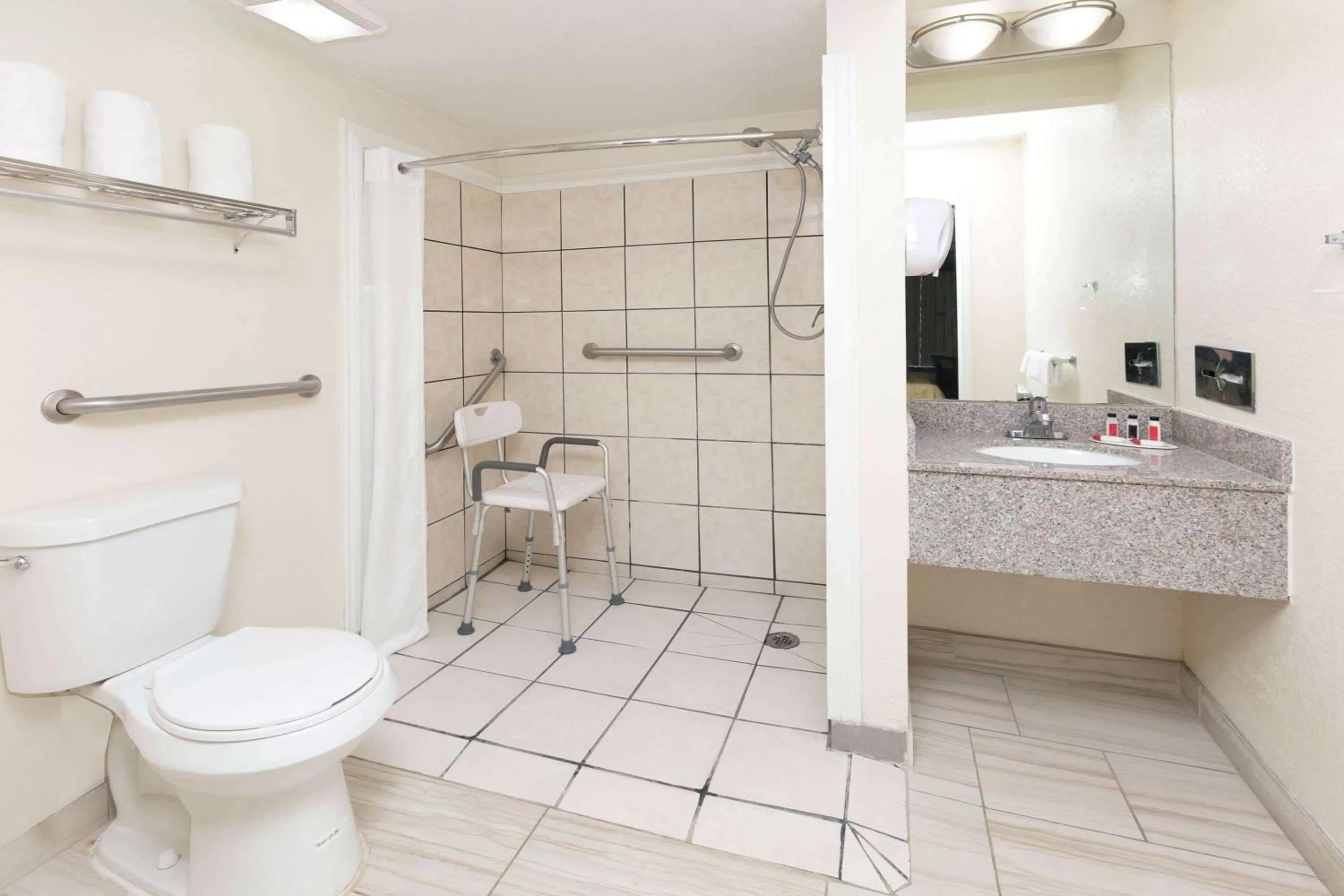 Bathroom in Super 8 by Wyndham Ft Stockton