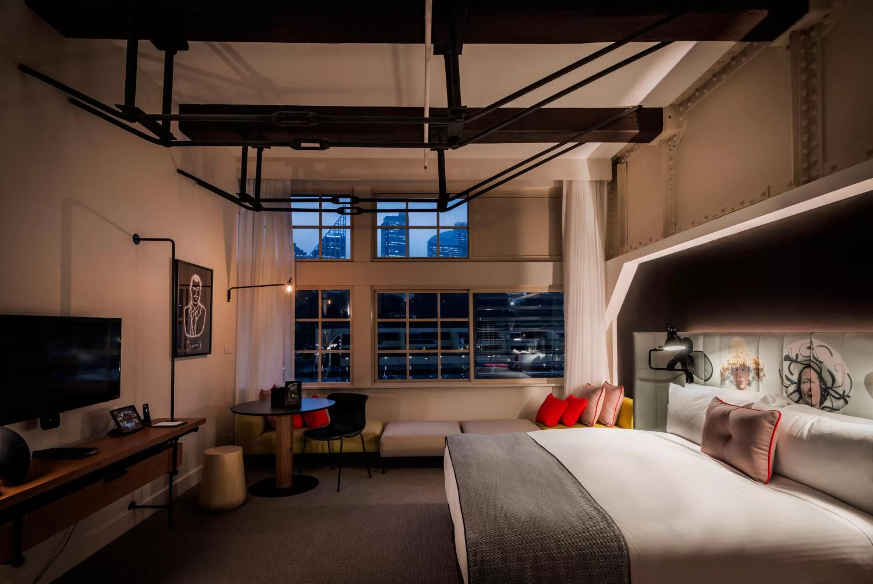 Photo of the whole room, Bed in Ovolo Sydney Woolloomooloo, a Wyndham Hotel